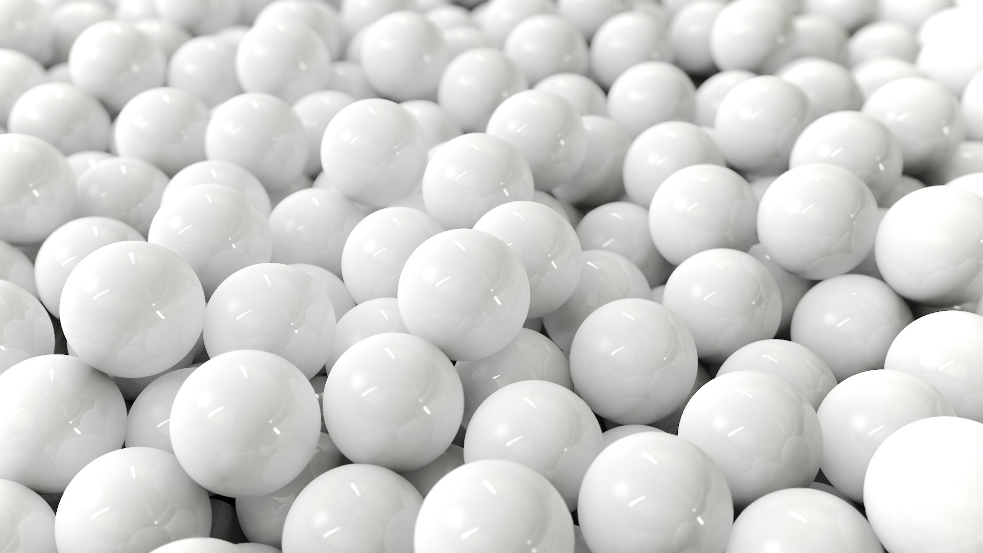 Pile of White Balls HD Wallpaper