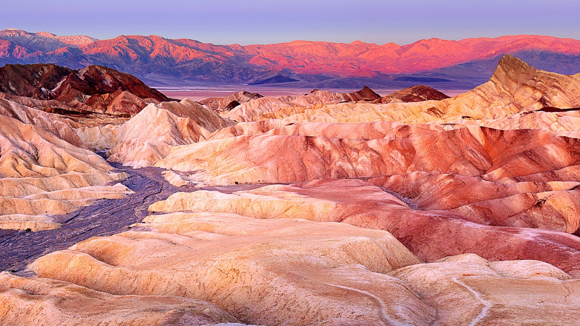Zabriskie Point Death Valley California HD Wallpaper
