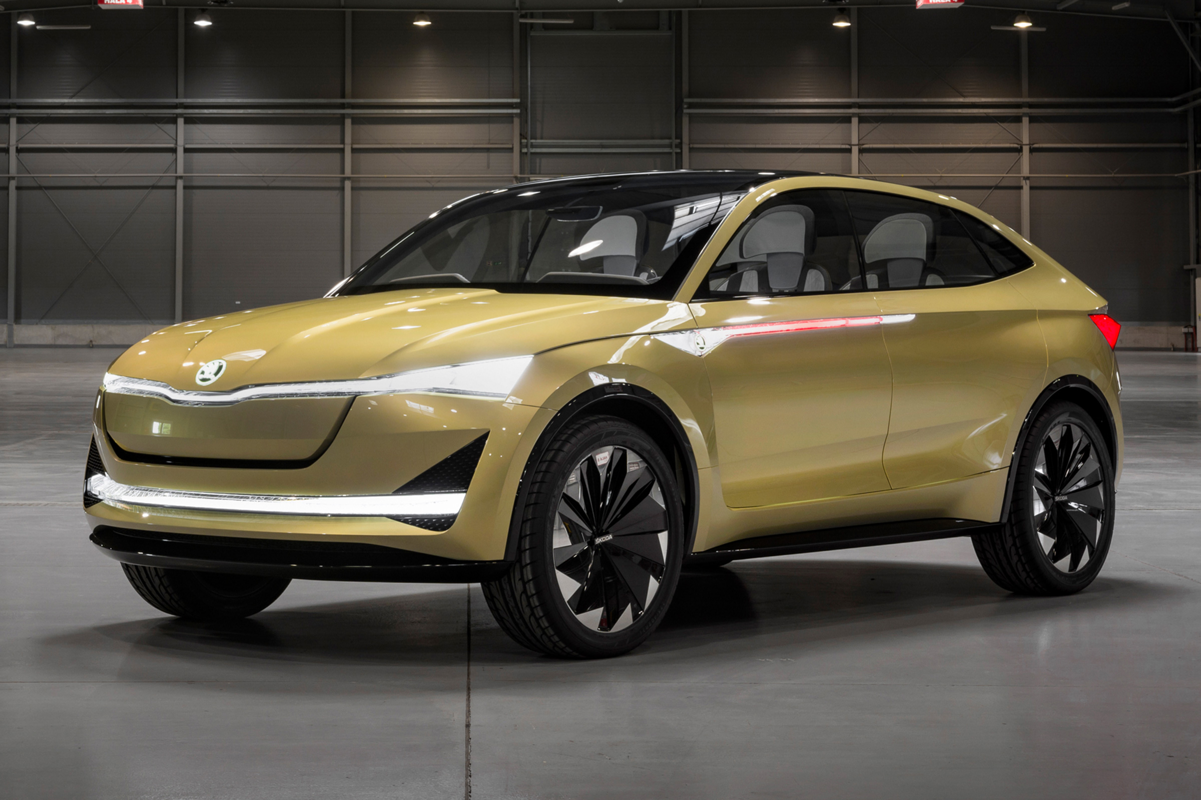 Skoda VisionE Concept car HD Wallpaper