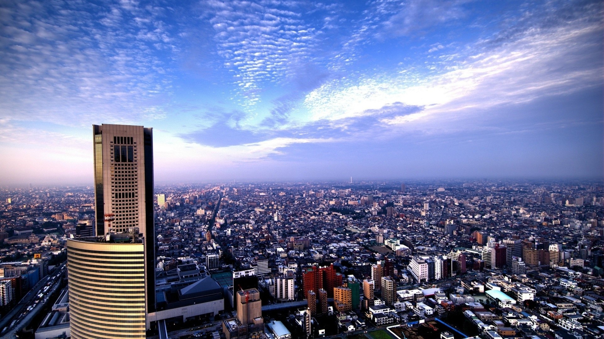 Tokyo City Aerial View HD Wallpaper
