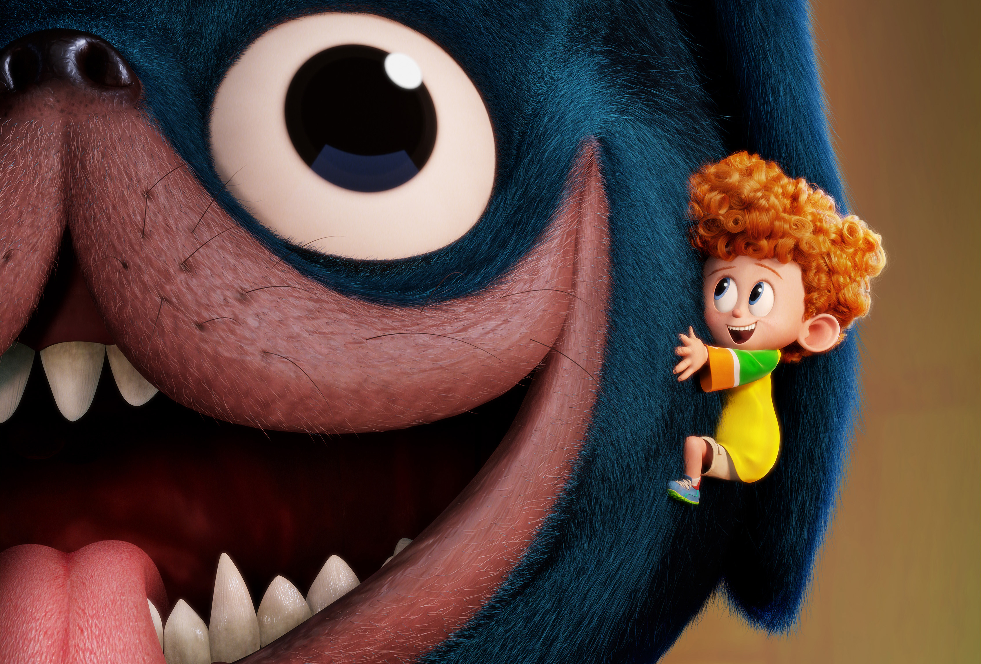 Dennis and the dog from Hotel Transylvania HD Wallpaper