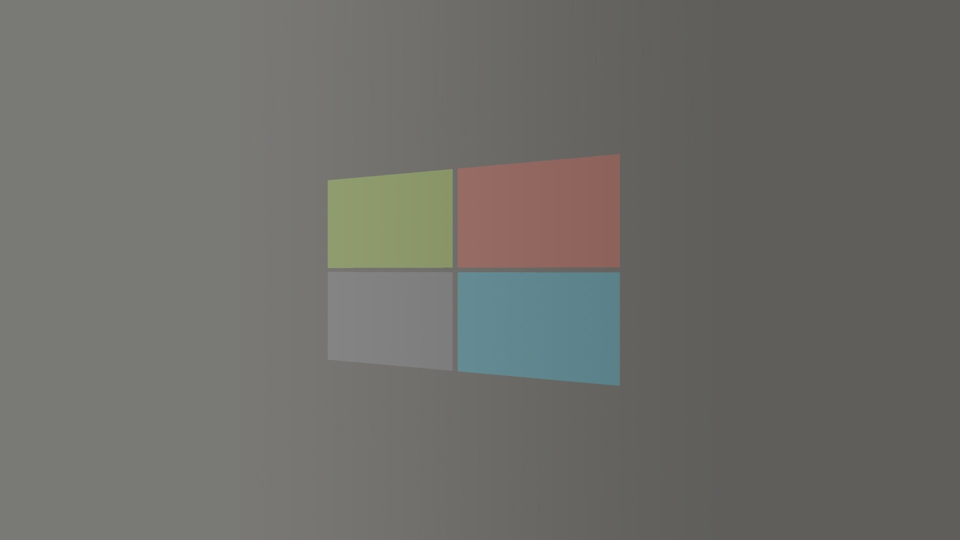 Microsoft Windows logo on gray background HD Wallpaper