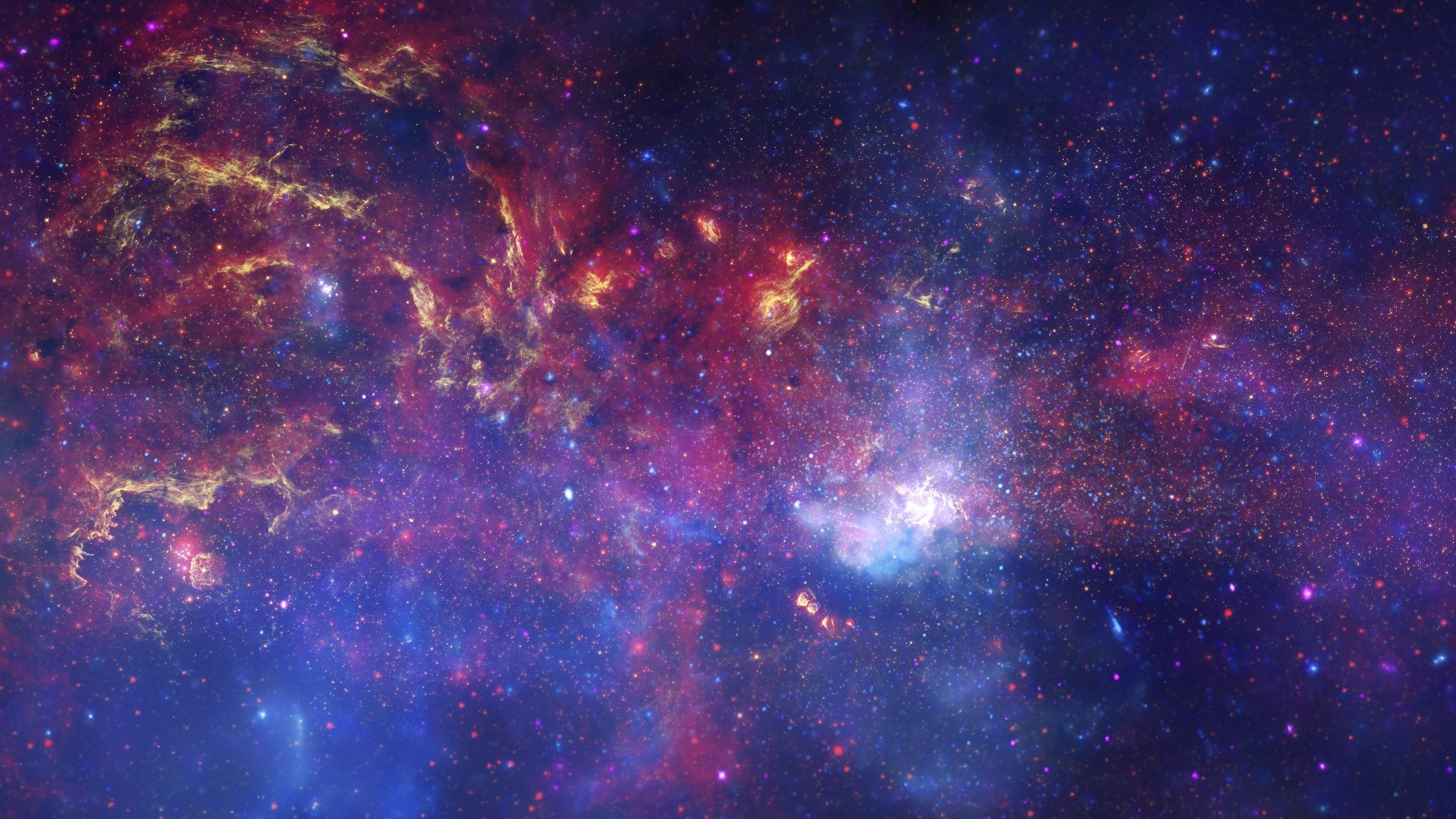 Vibrant Galactic Stellar Evolution HD Wallpaper