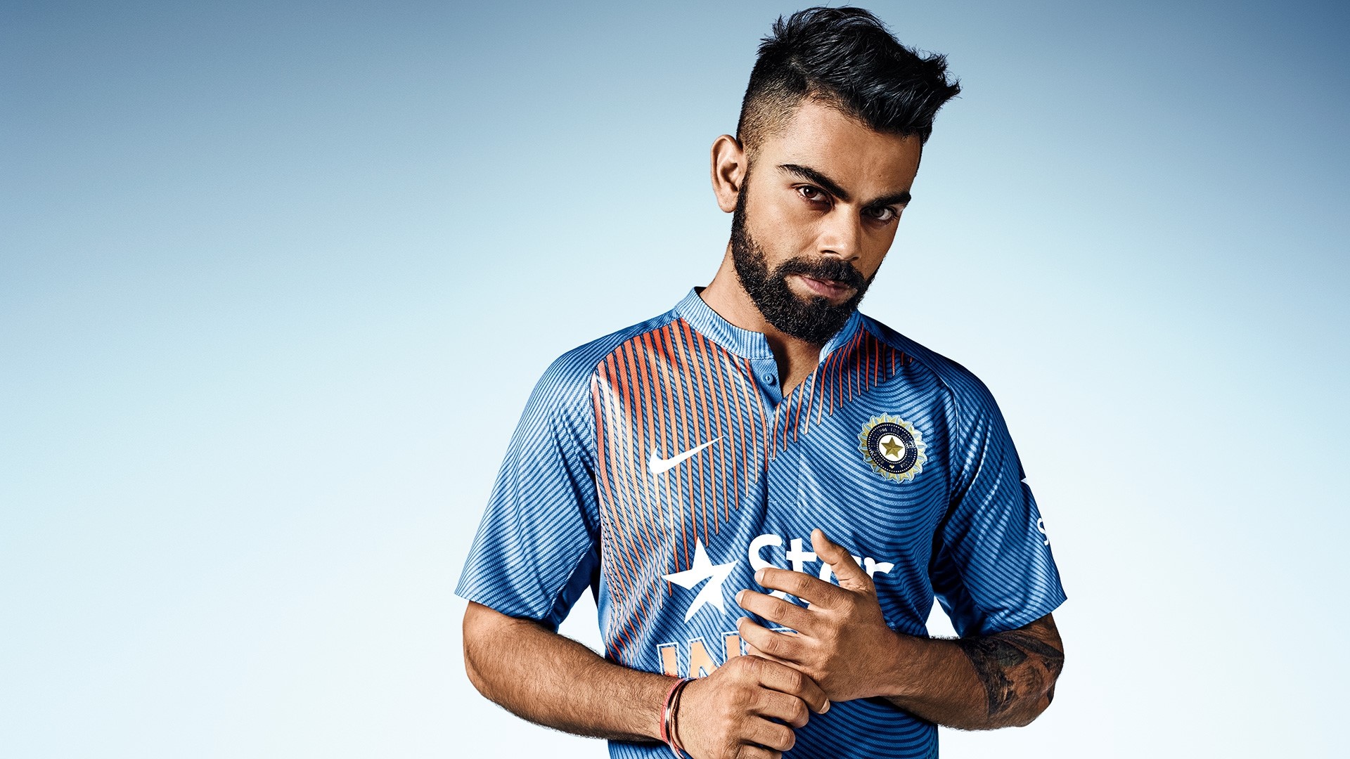 Virat Kohli in India Cricket Jersey HD Wallpaper