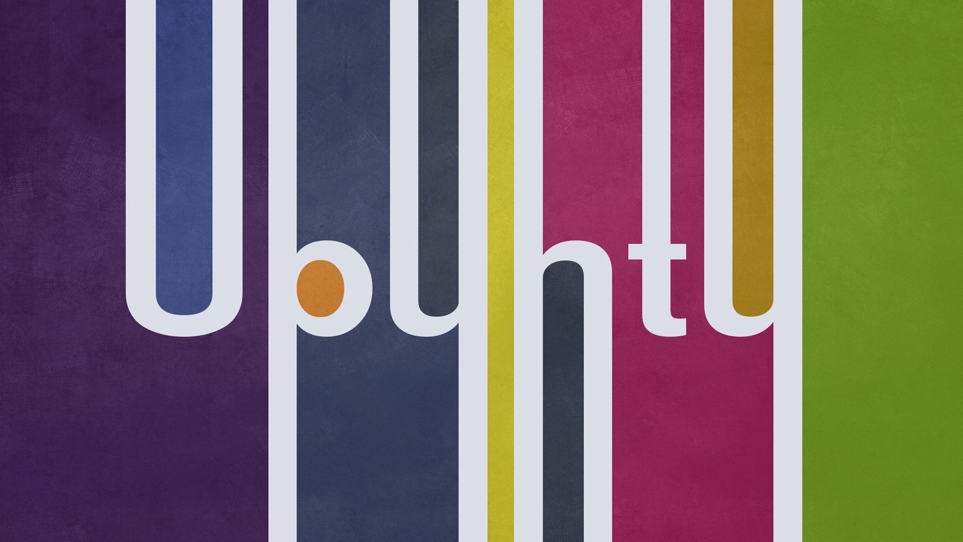 Ubuntu logo with colorful stripes HD Wallpaper