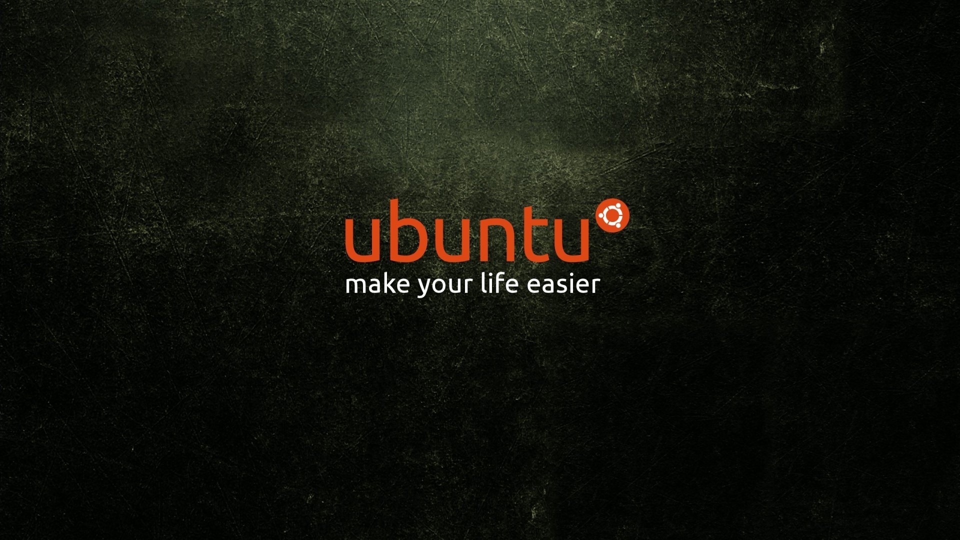 Ubuntu logo with tagline HD Wallpaper