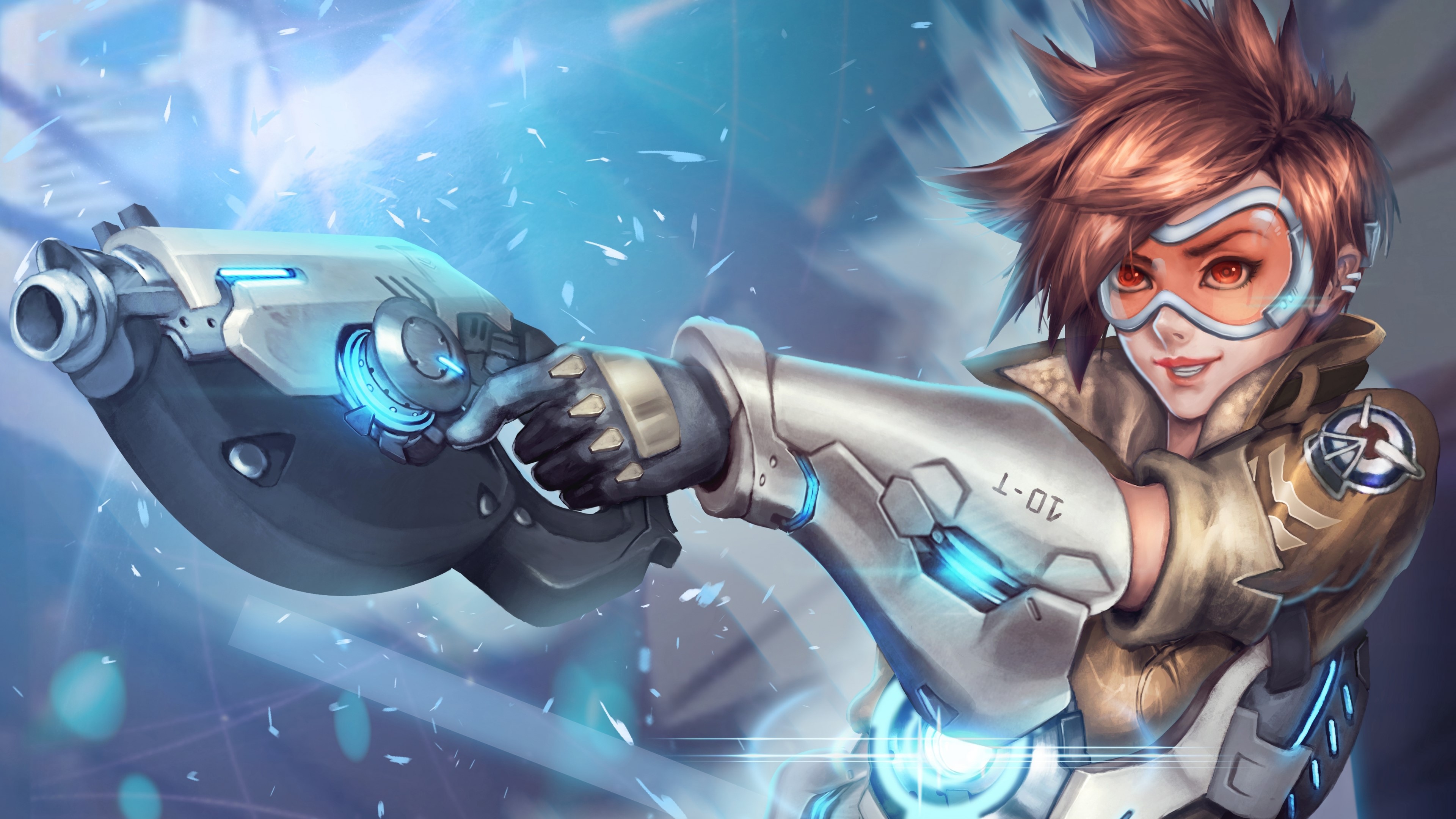 Tracer from Overwatch HD Wallpaper
