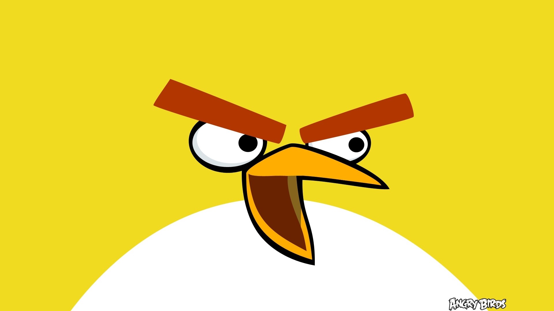 The Yellow Bird from Angry Birds HD Wallpaper