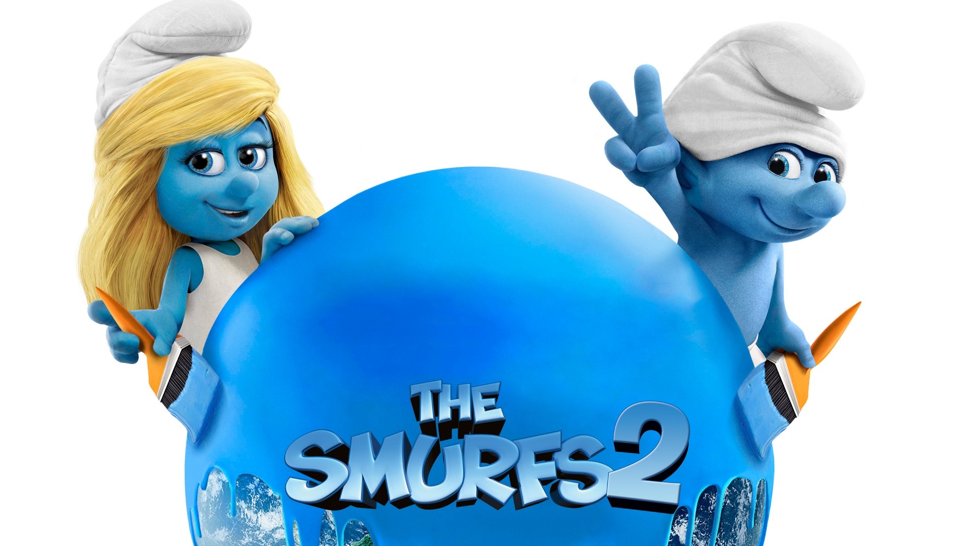 The Smurfs 2 movie poster HD Wallpaper