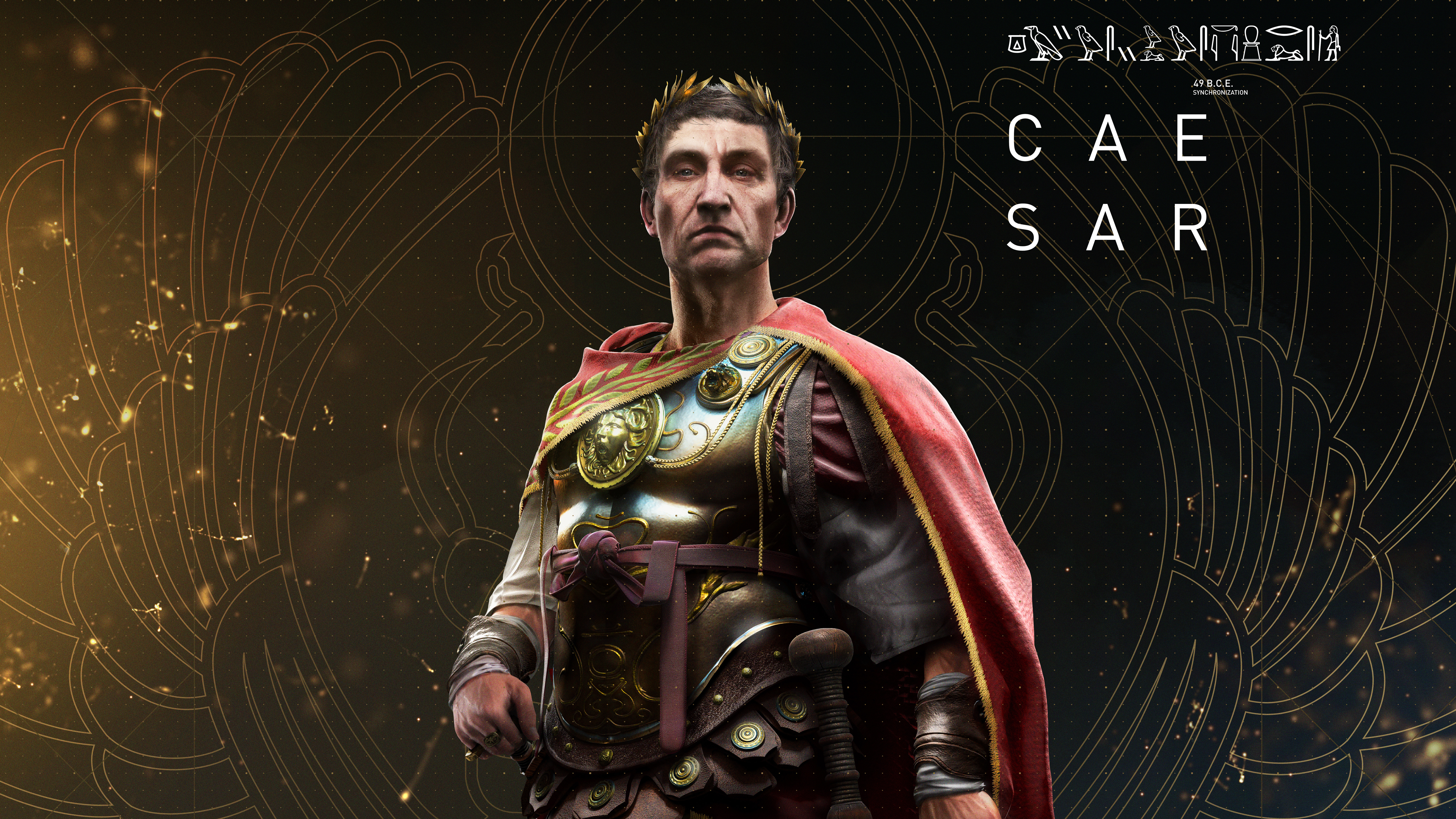 Julius Caesar from Assassin's Creed: Origins 4K HD Wallpaper