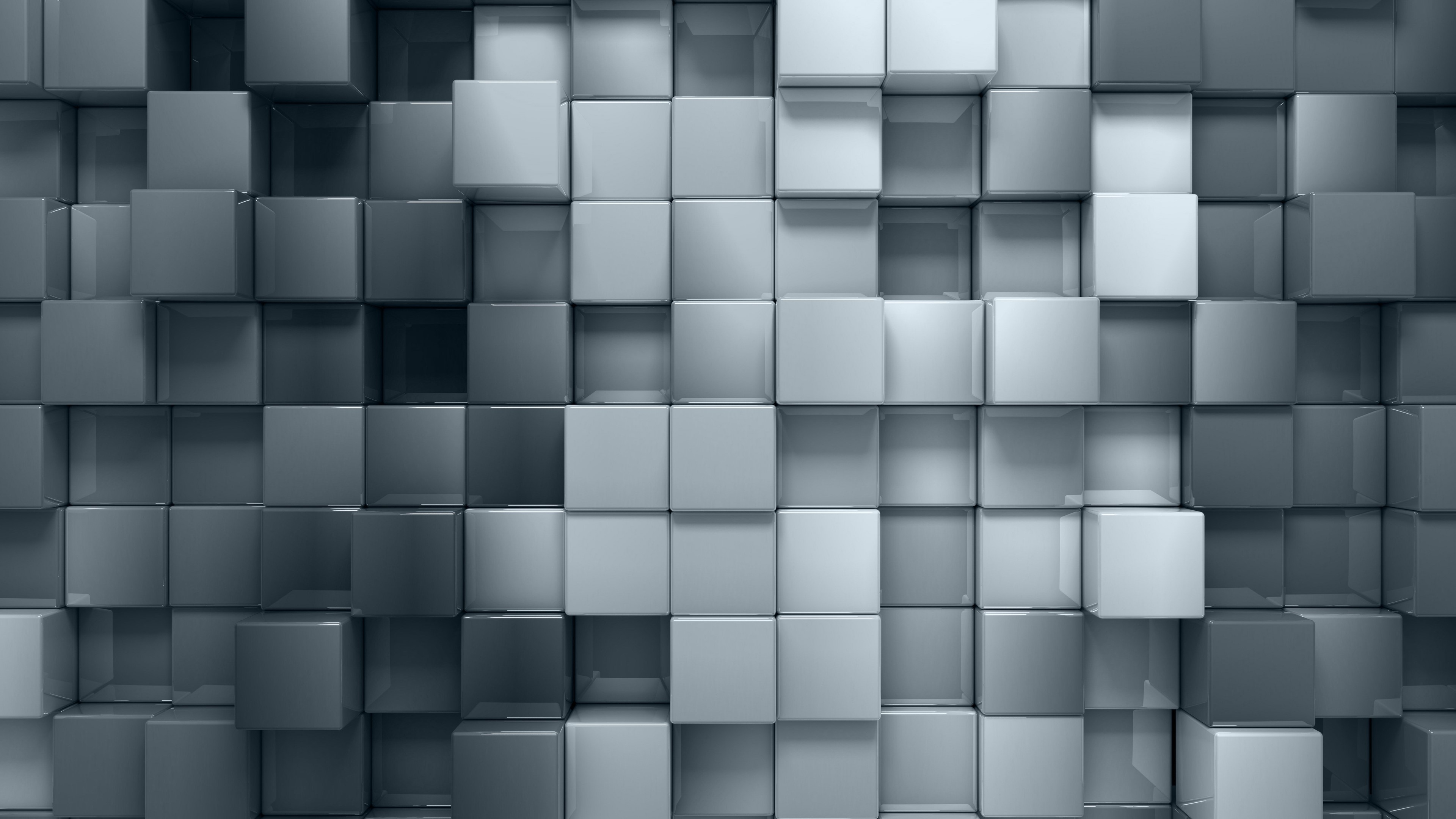 4K Cubes Pattern HD Wallpaper