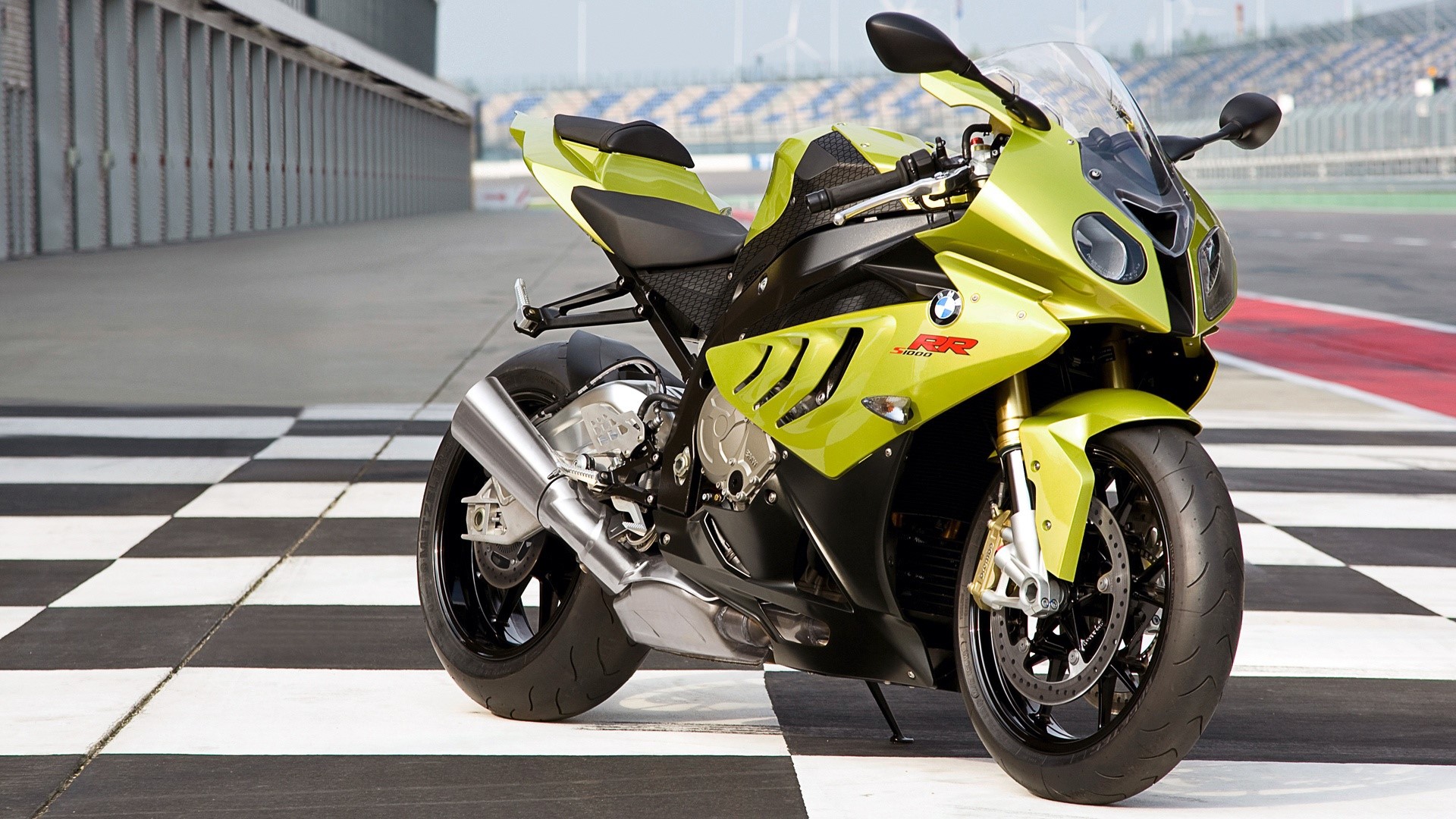 BMW S 1000 RR motorcycle on a racetrack HD Wallpaper