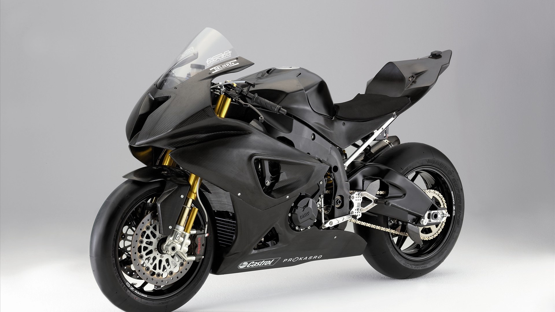 Black BMW S 1000 RR motorcycle HD Wallpaper