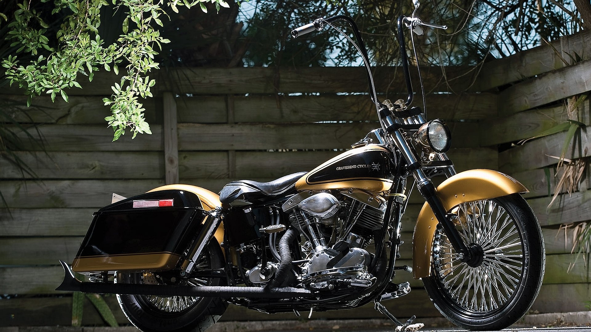 Custom Harley Davidson Motorcycle HD Wallpaper