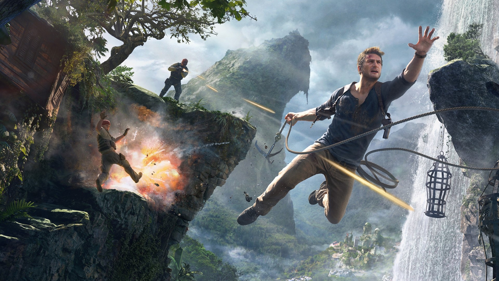 Nathan Drake in Uncharted 4: A Thief's End HD Wallpaper