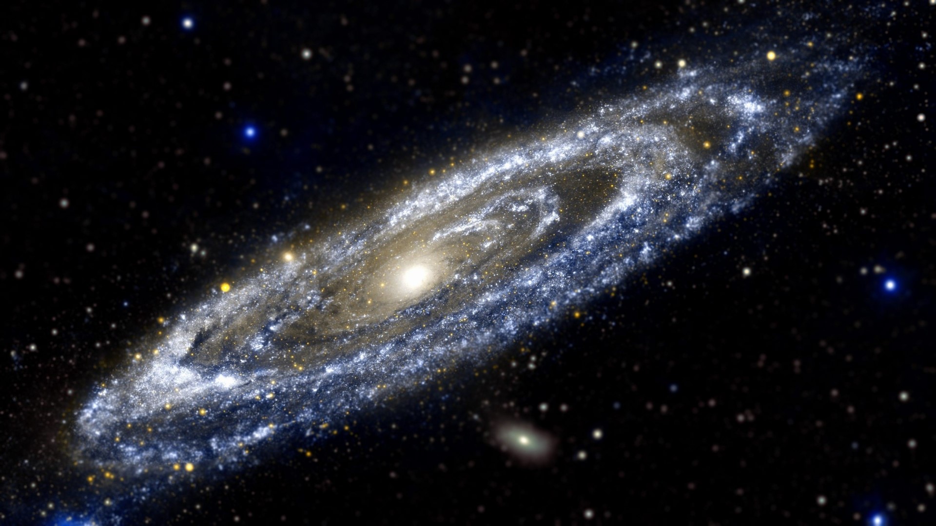 Andromeda Galaxy in Space HD Wallpaper
