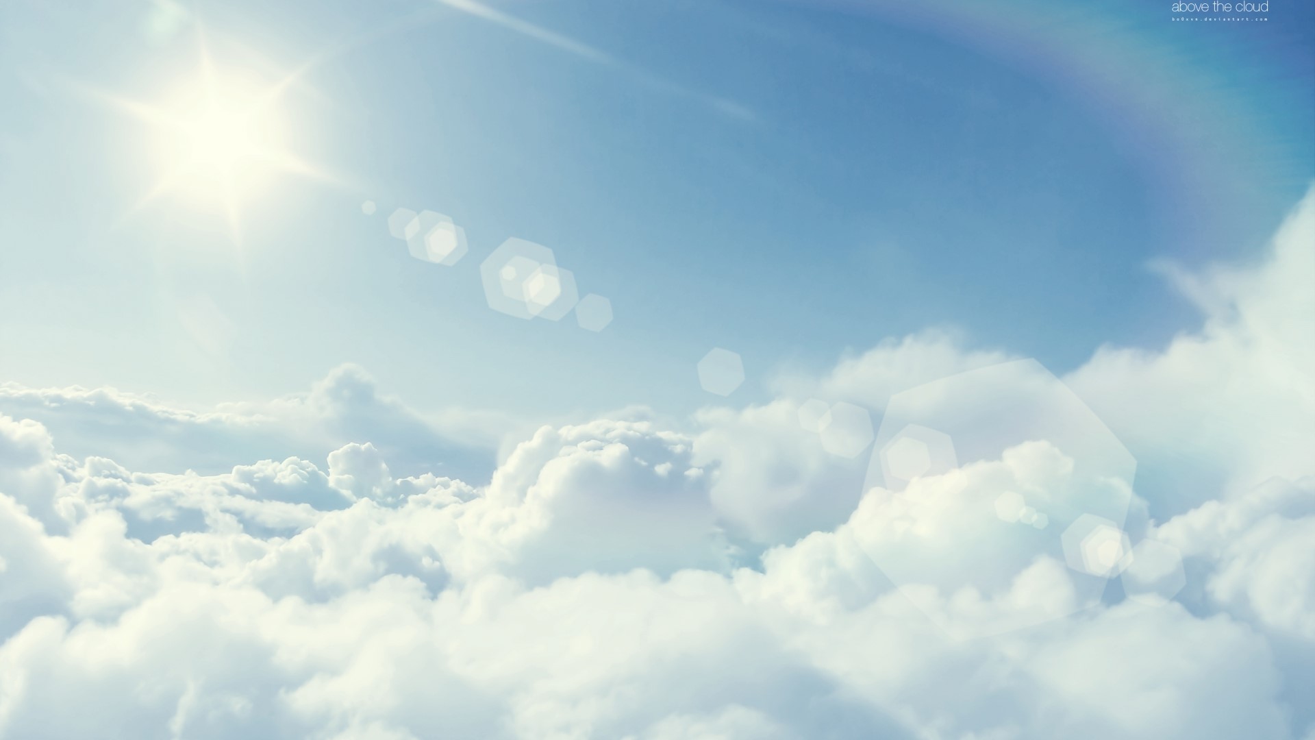 Above the Cloud Sky HD Wallpaper