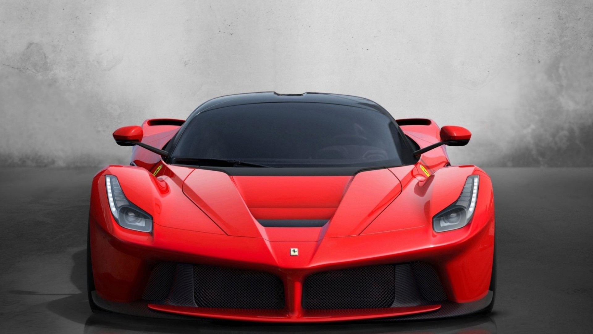Red Ferrari LaFerrari Front View HD Wallpaper