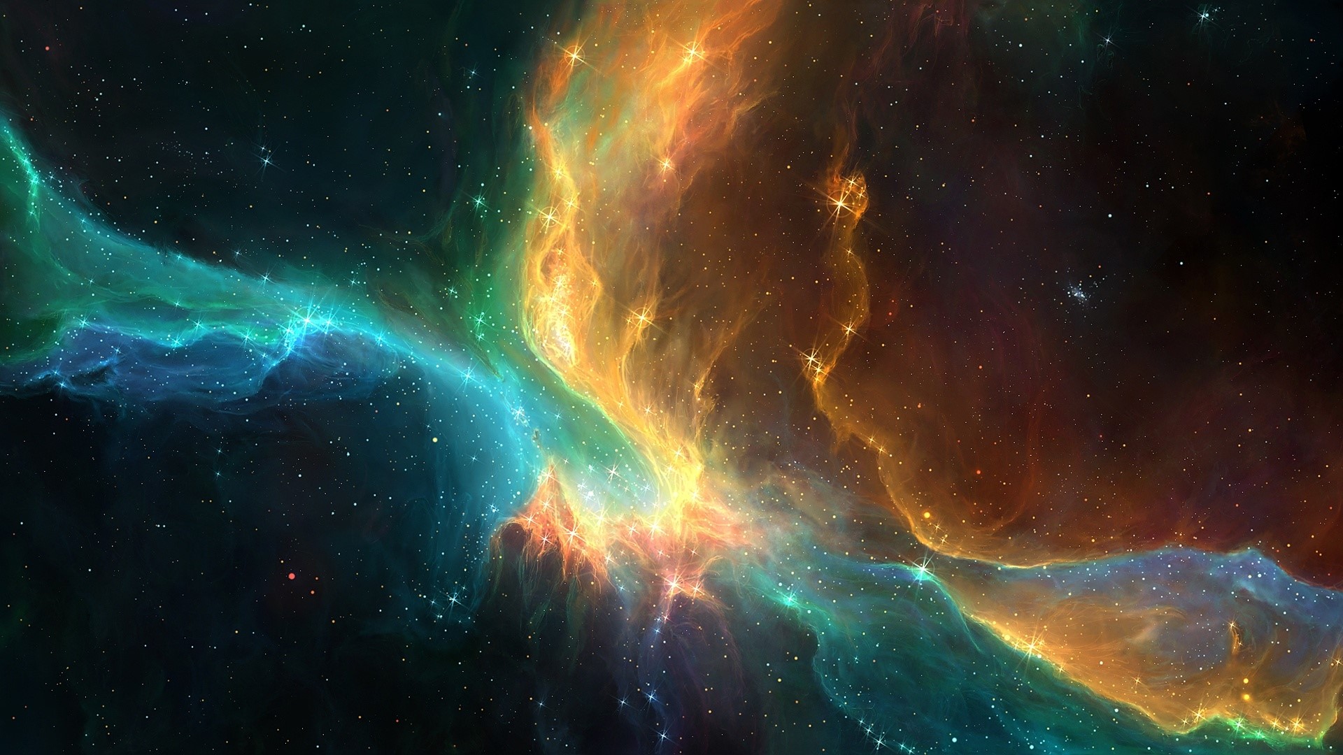 Outer Space Nebula Galaxy HD Wallpaper