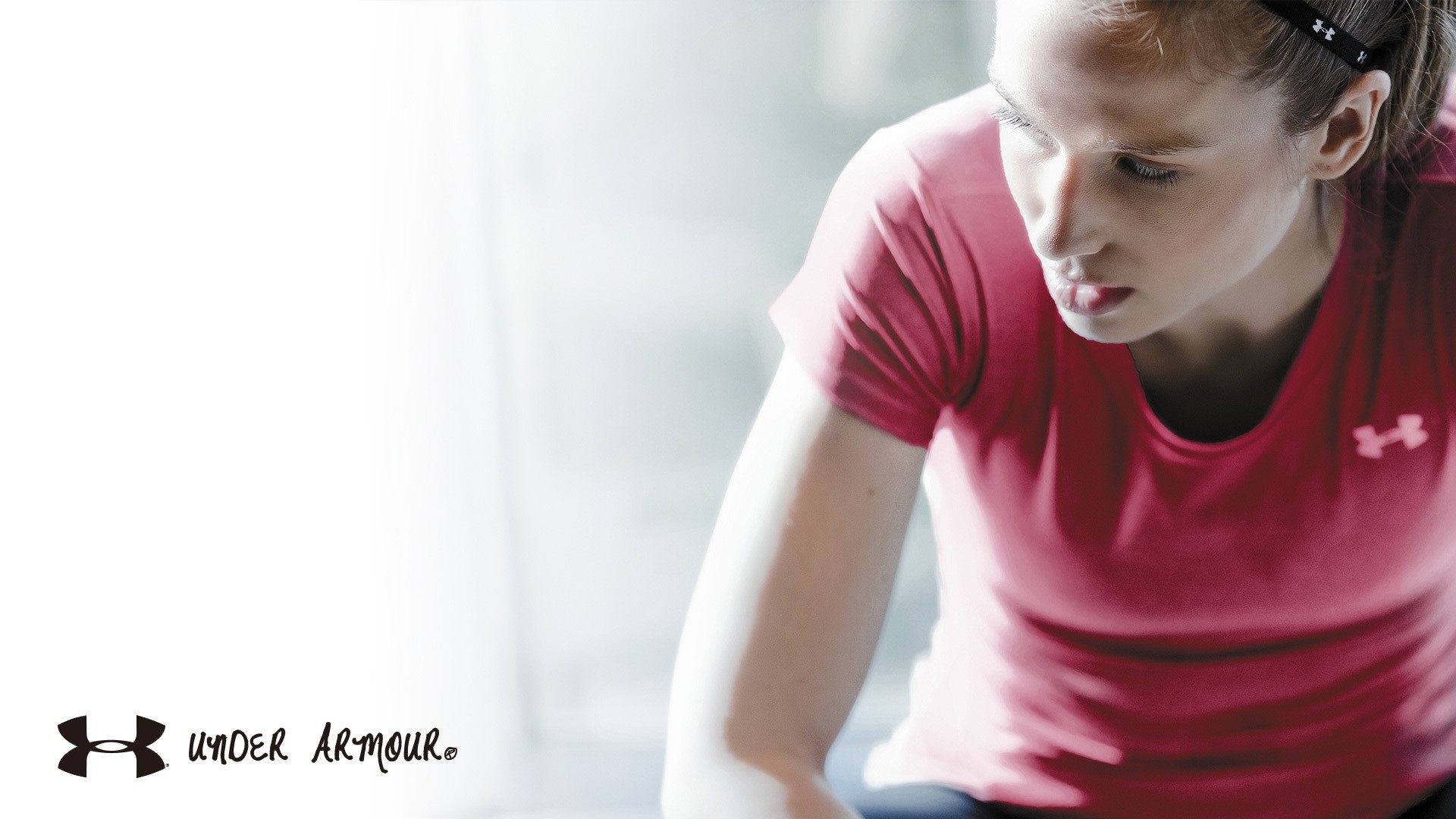 Girl wearing Under Armour shirt HD Wallpaper