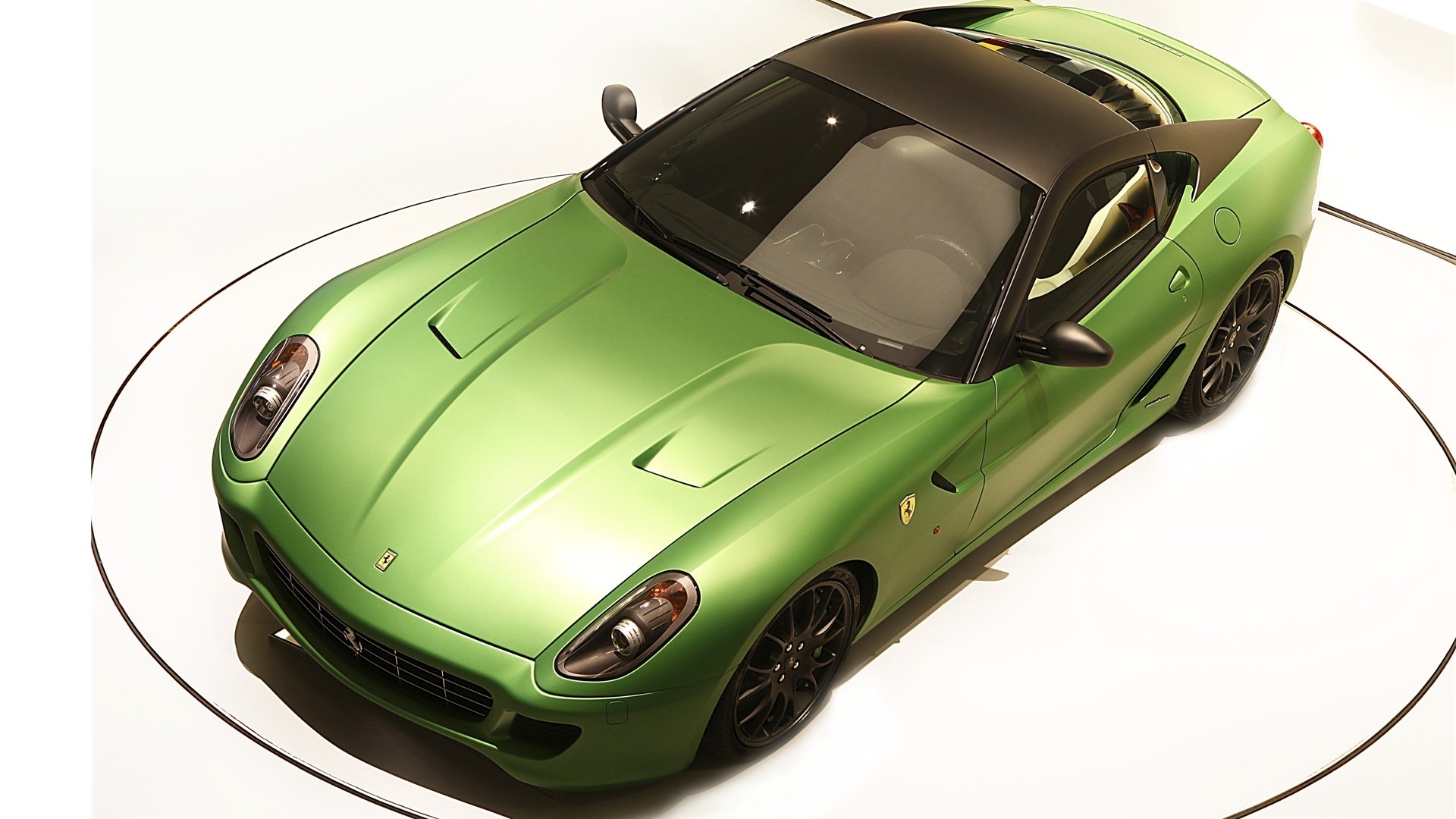 Green Ferrari 599 Gtb Hy Kers Concept Car HD Wallpaper