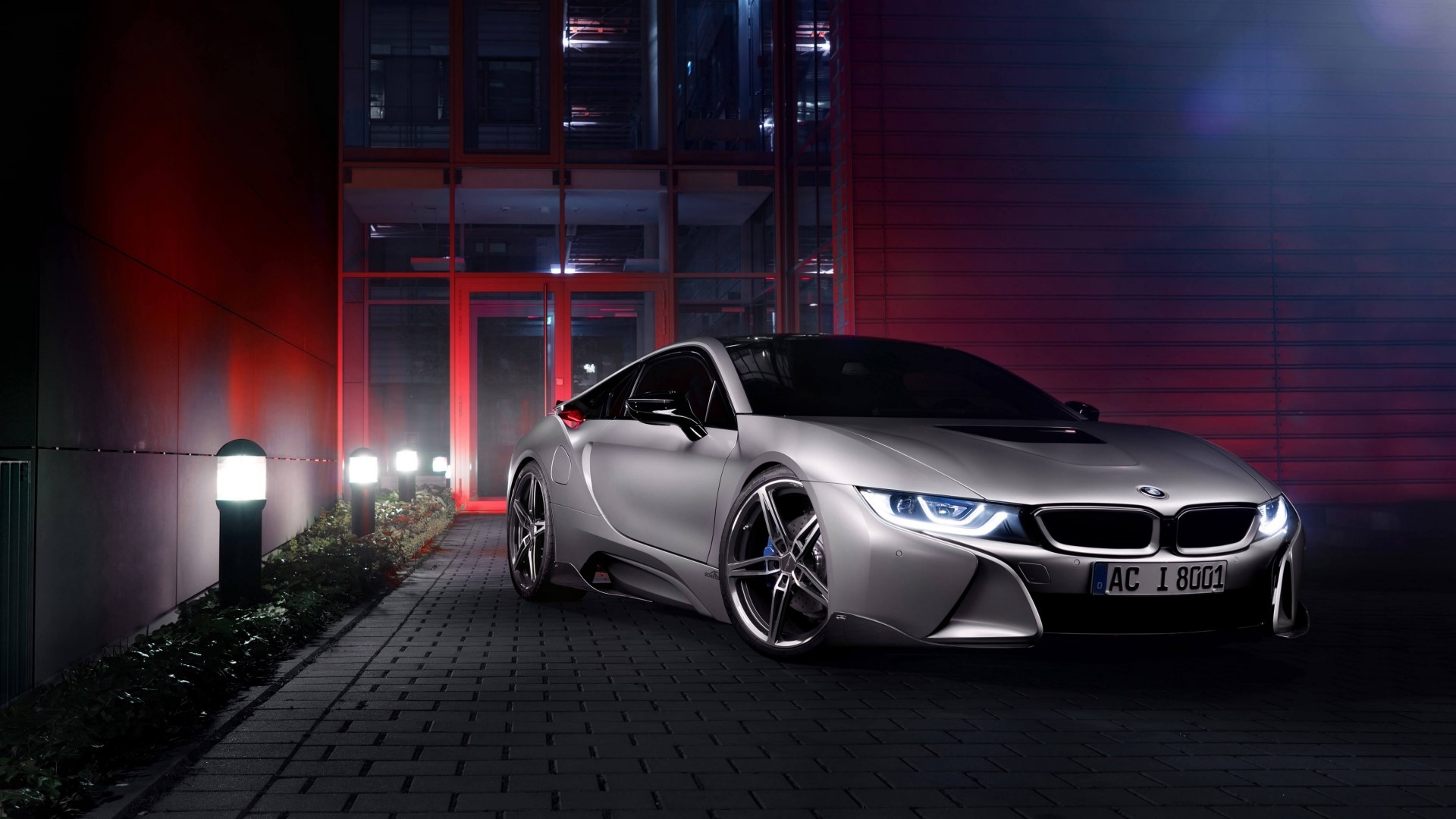Silver BMW i8 by AC Schnitzer HD Wallpaper