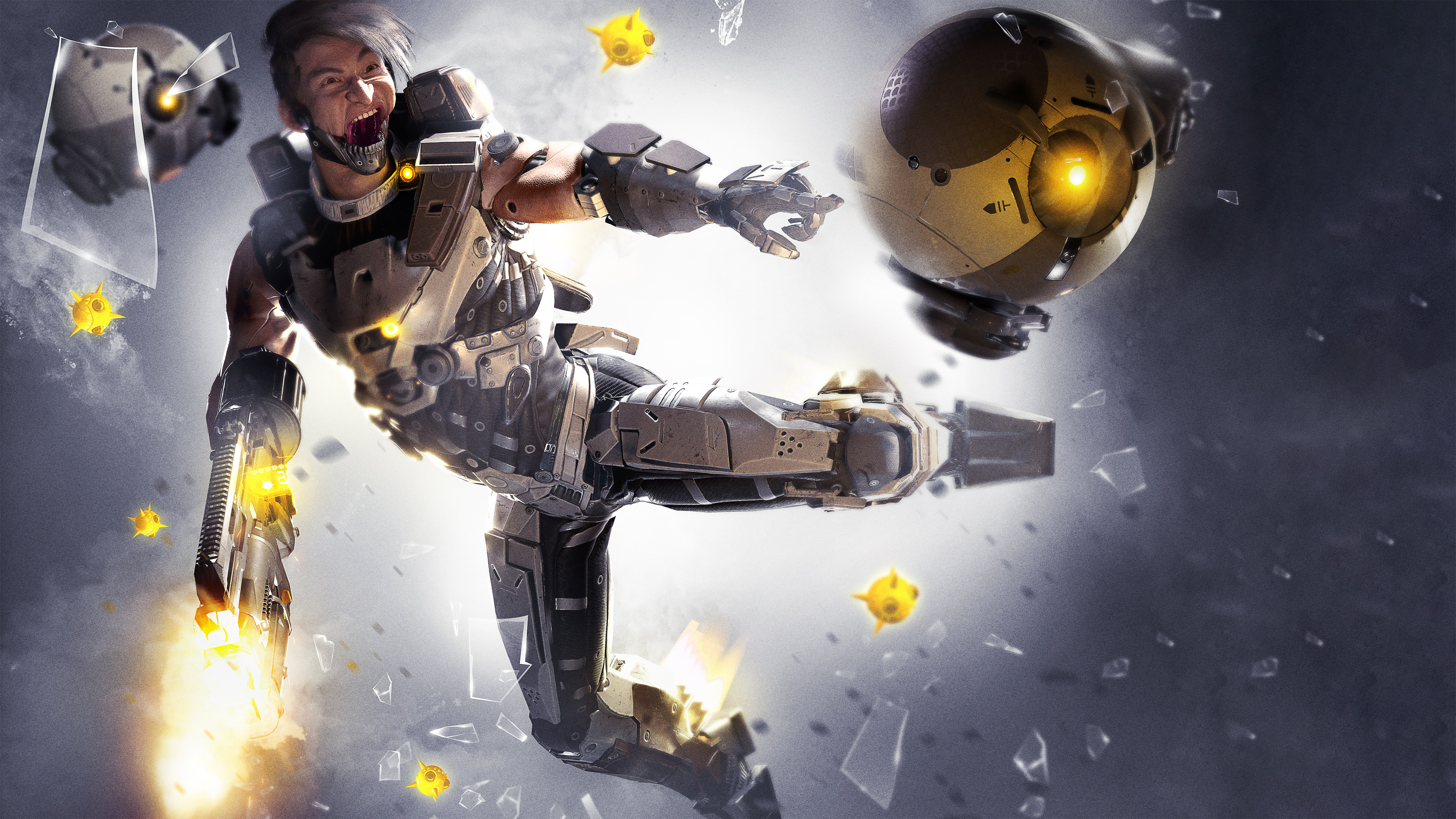 Feng from LawBreakers in action, 4K HD Wallpaper