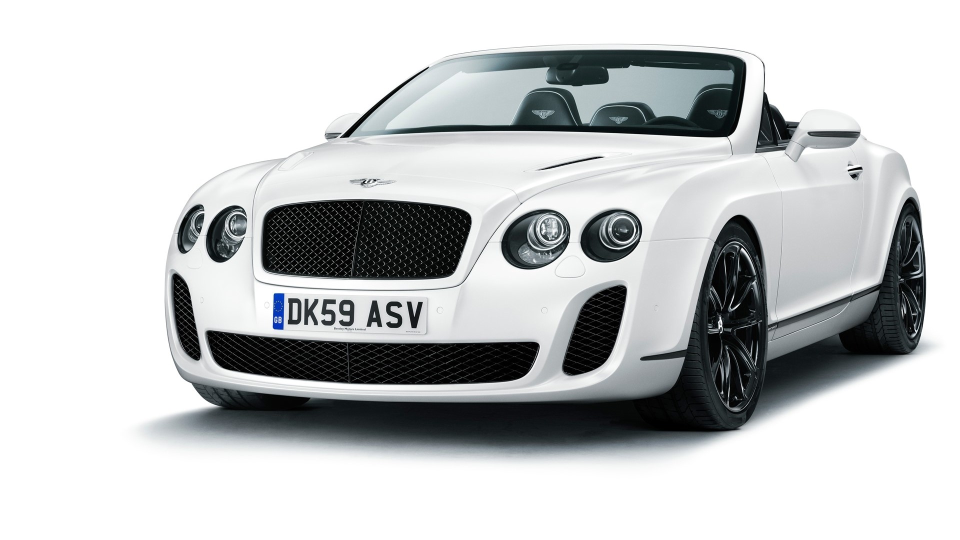 White Bentley Continental Supersports Convertible HD Wallpaper