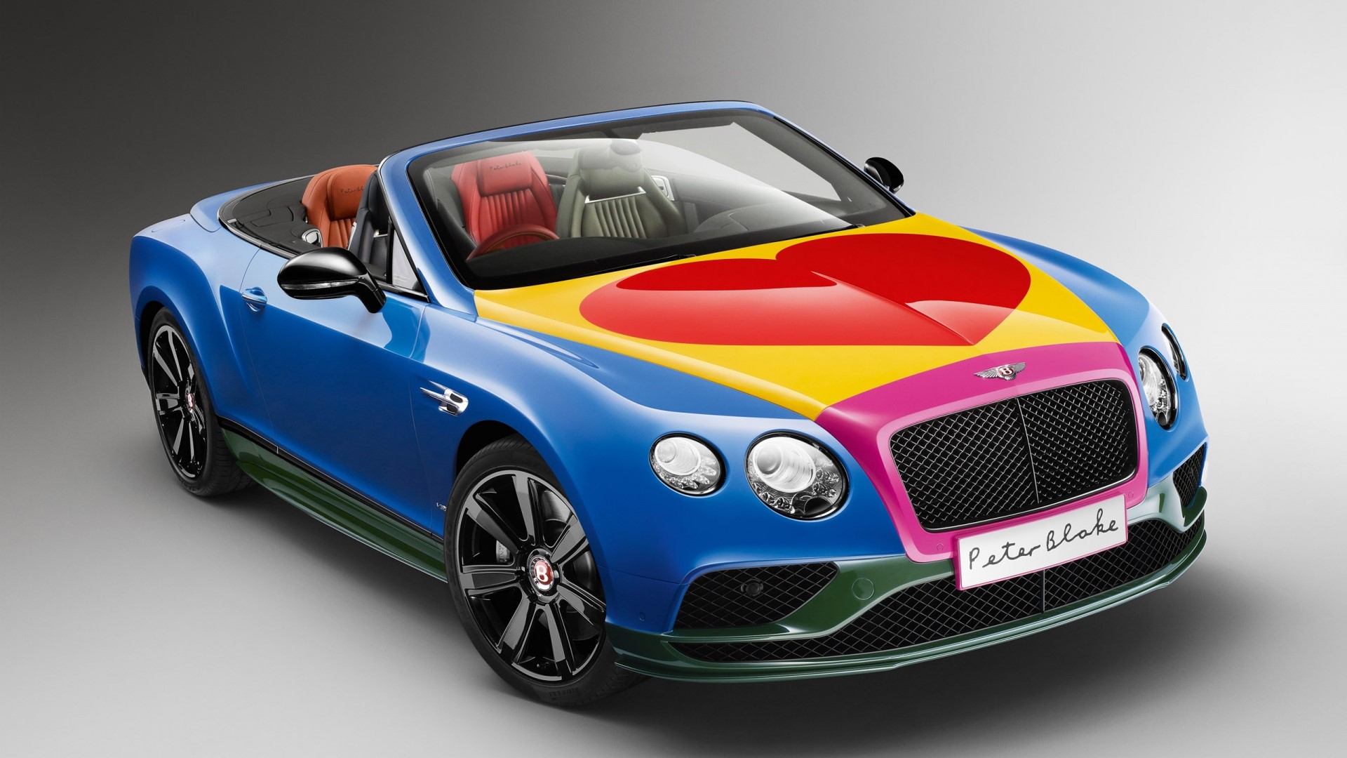Bentley Continental GT Convertible by Sir Peter Blake HD Wallpaper