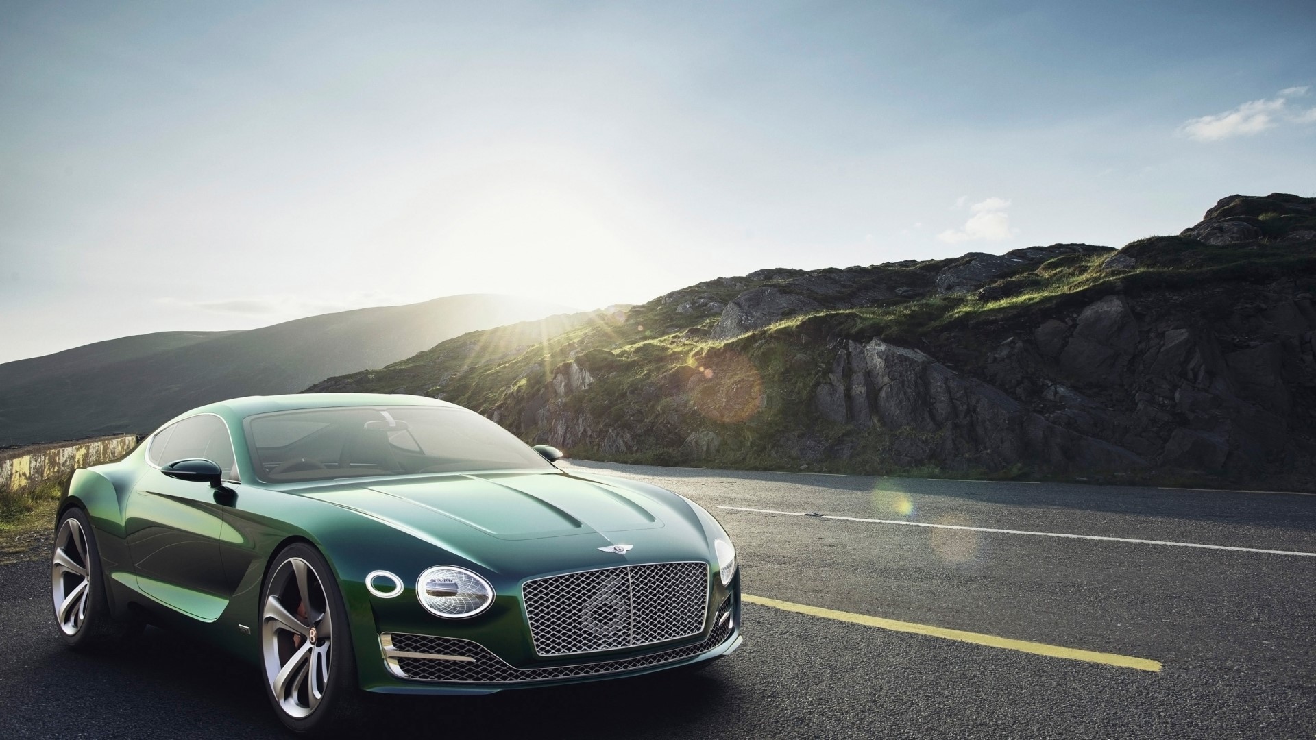 Bentley EXP 10 Speed 6 Concept Car on a Road HD Wallpaper