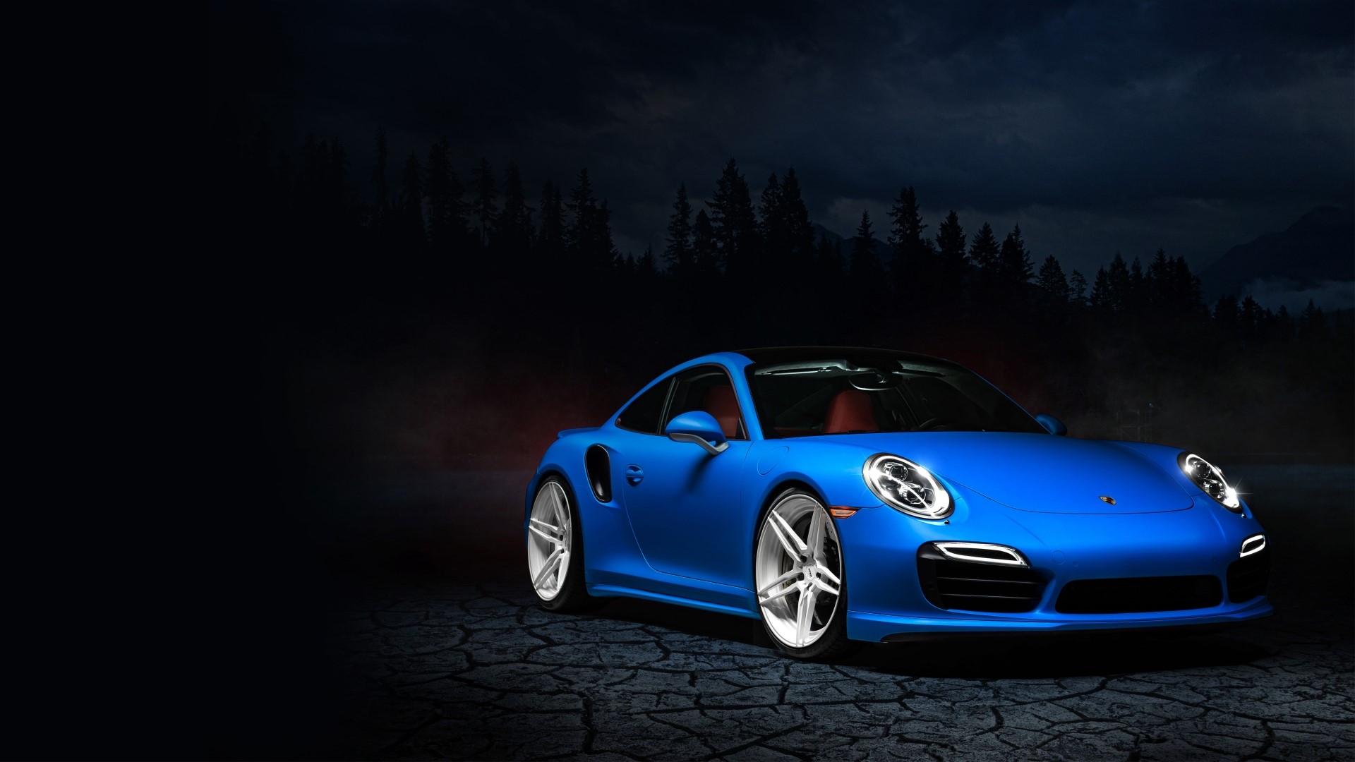 Blue Porsche 991 HD Wallpaper