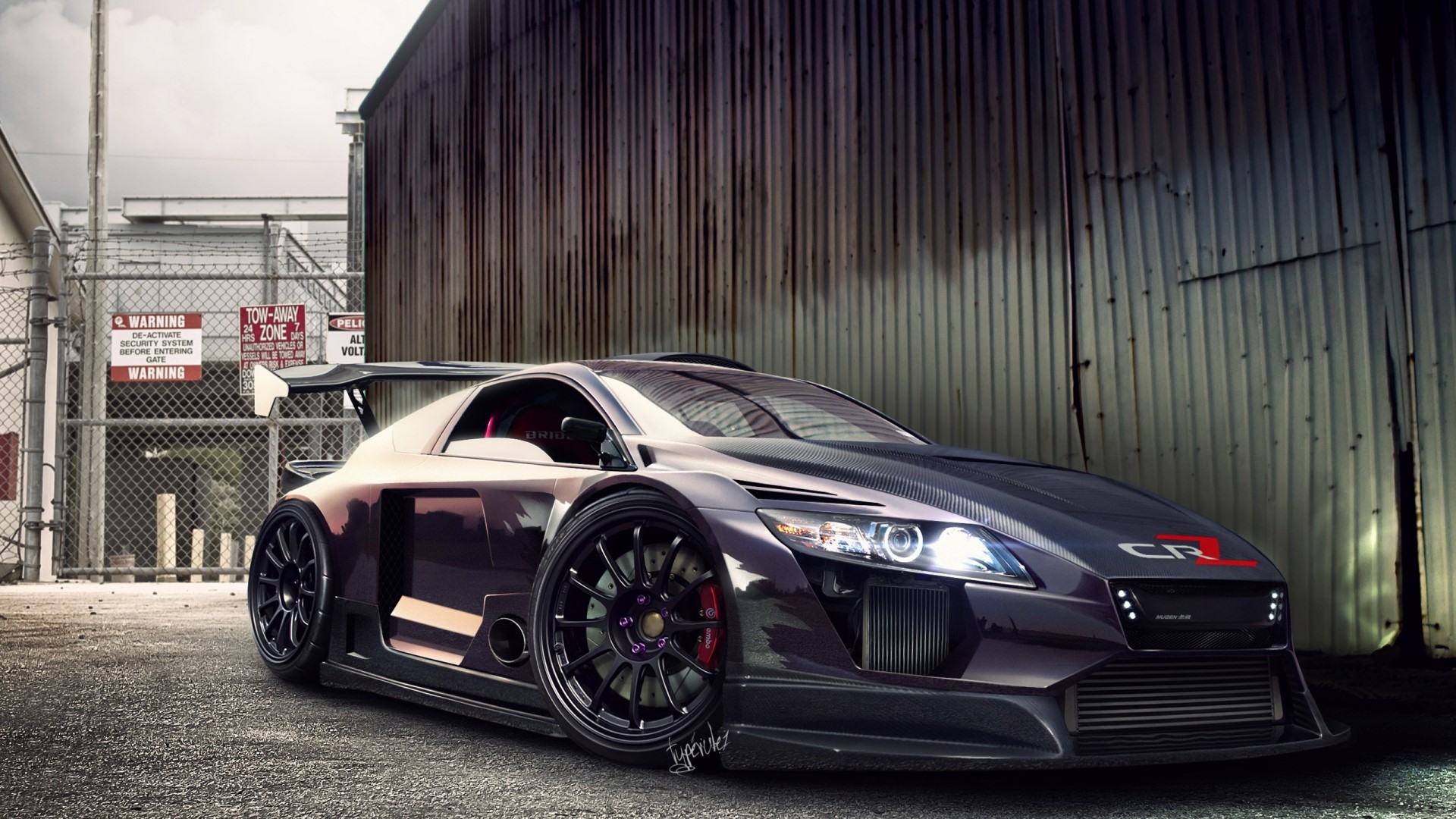 Modified Honda CR-Z sports car HD Wallpaper