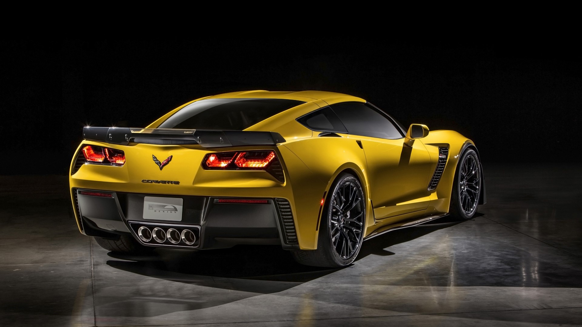 Yellow Chevrolet Corvette Stingray Z06 2015 HD Wallpaper