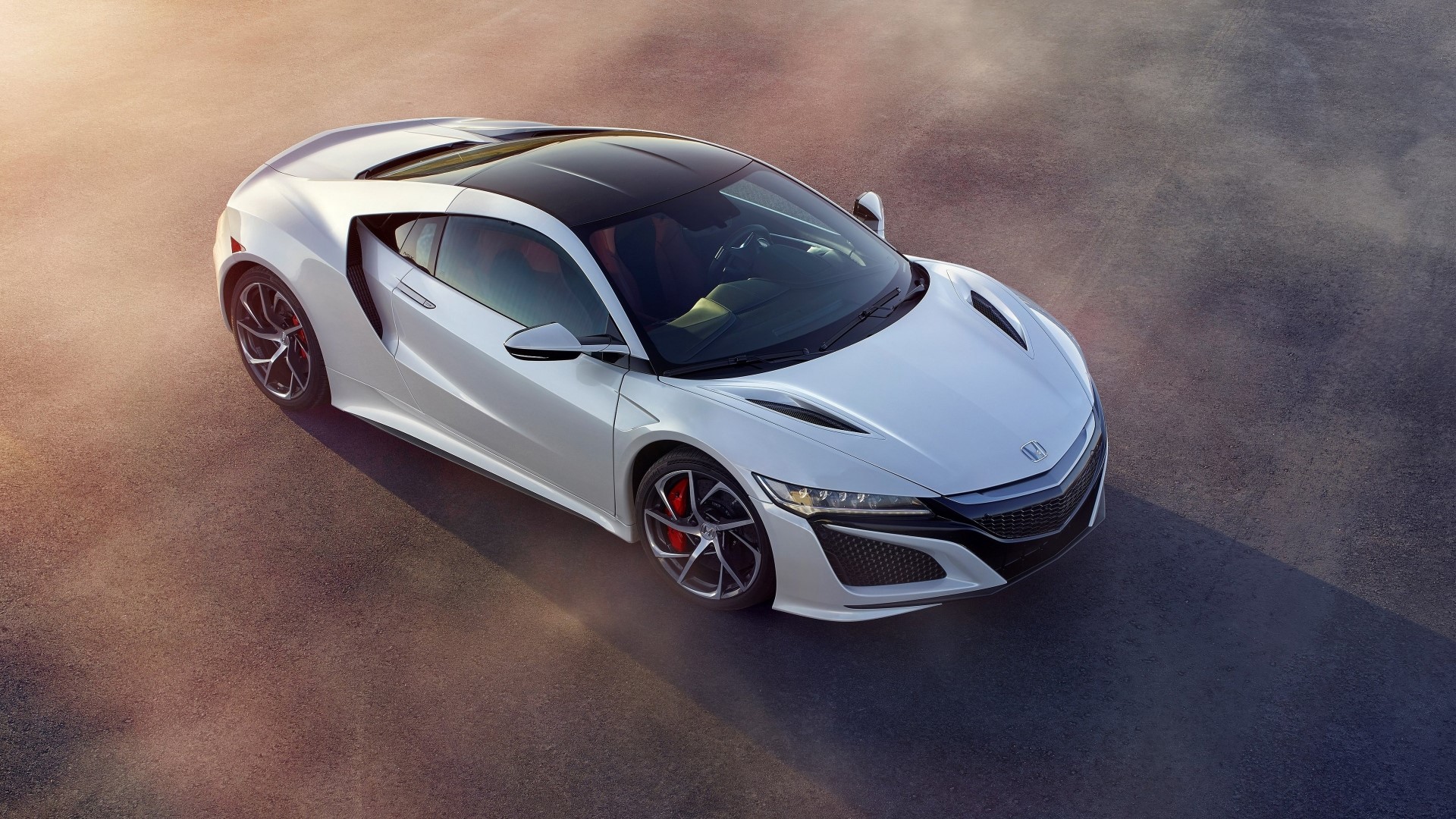 White 2017 Honda NSX sports car HD Wallpaper