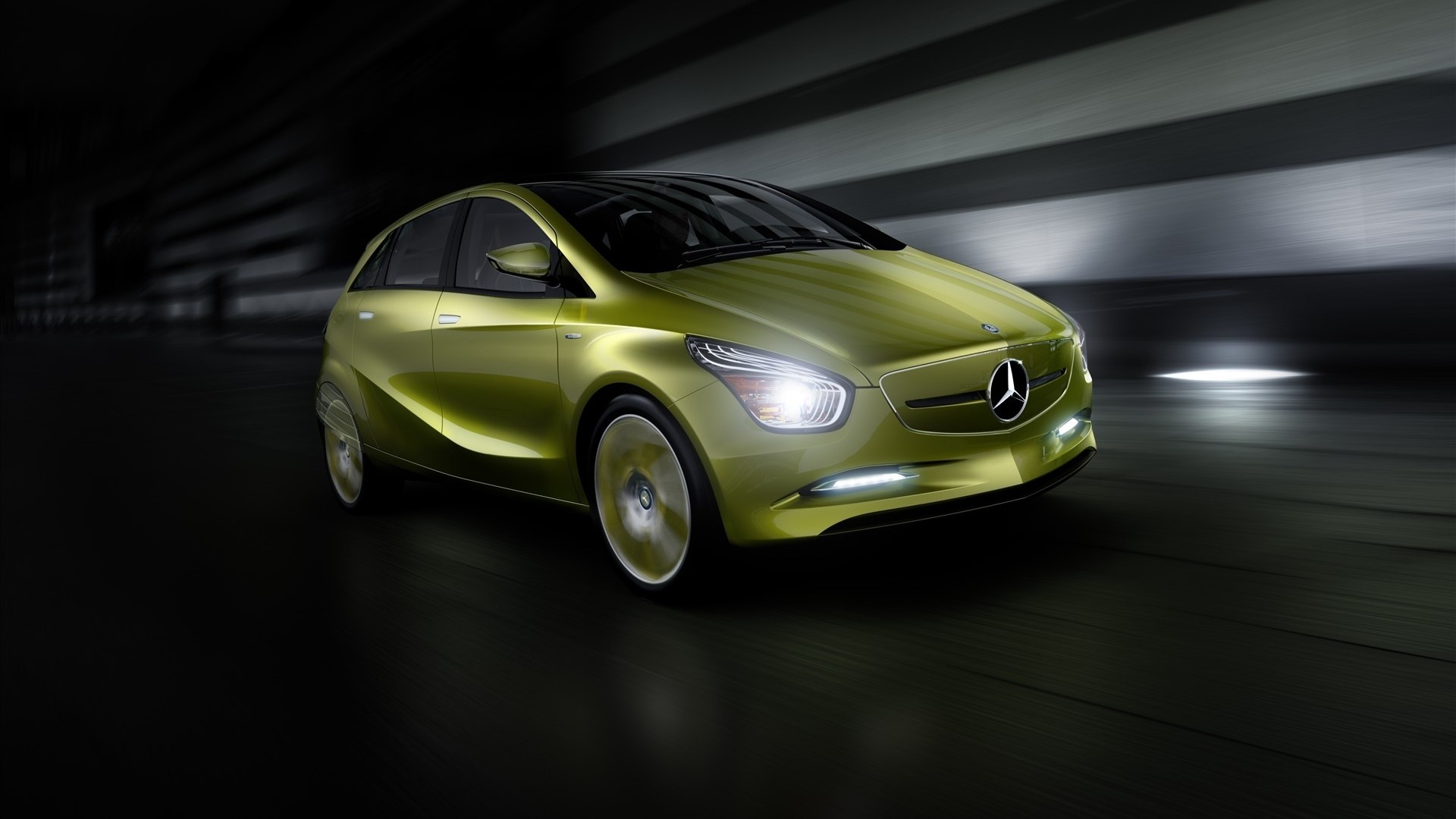 Mercedes-Benz BlueZero concept car HD Wallpaper