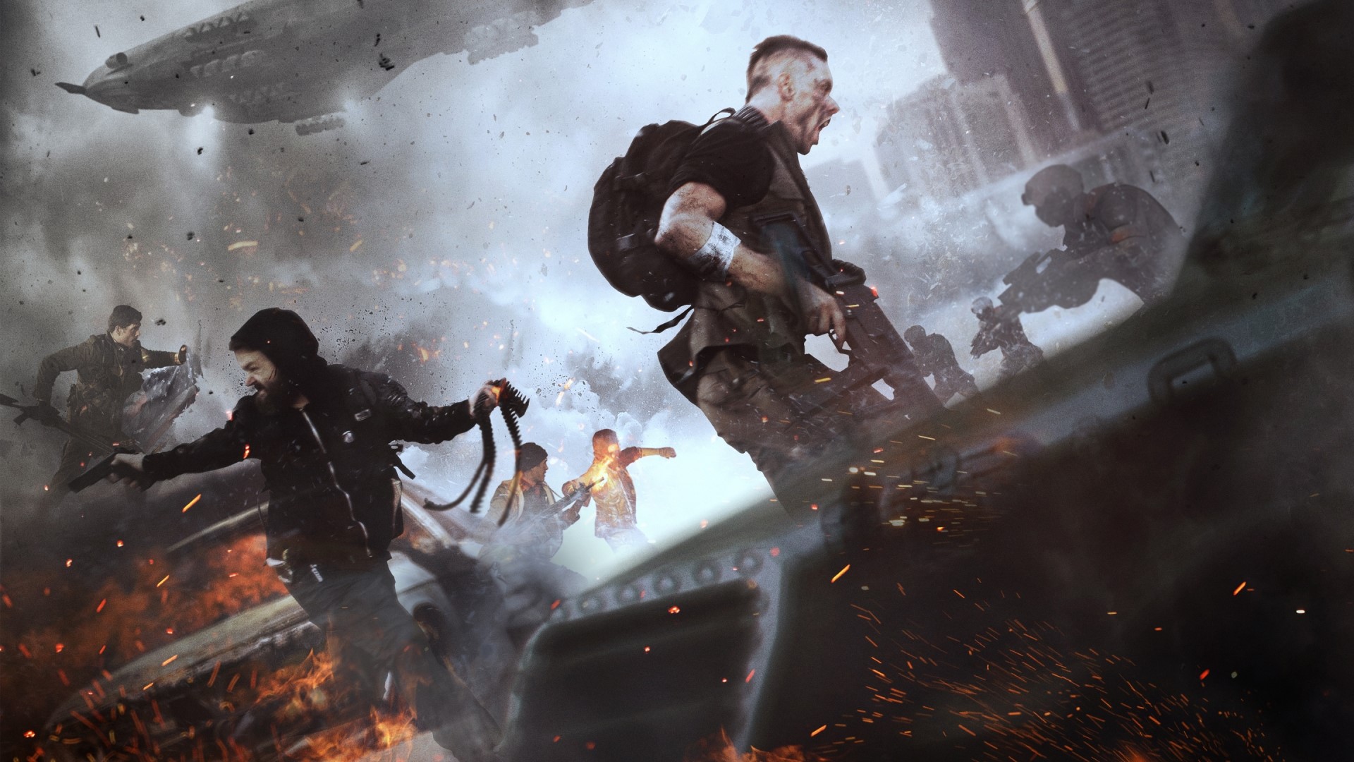 Homefront: Revolution soldiers in combat HD Wallpaper