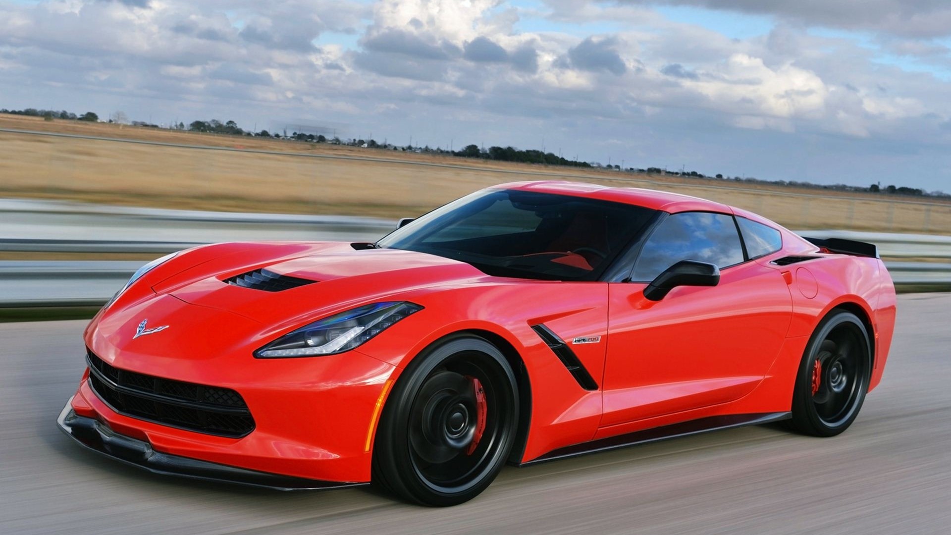 Red 2015 Chevrolet Corvette Stingray Z06 HD Wallpaper