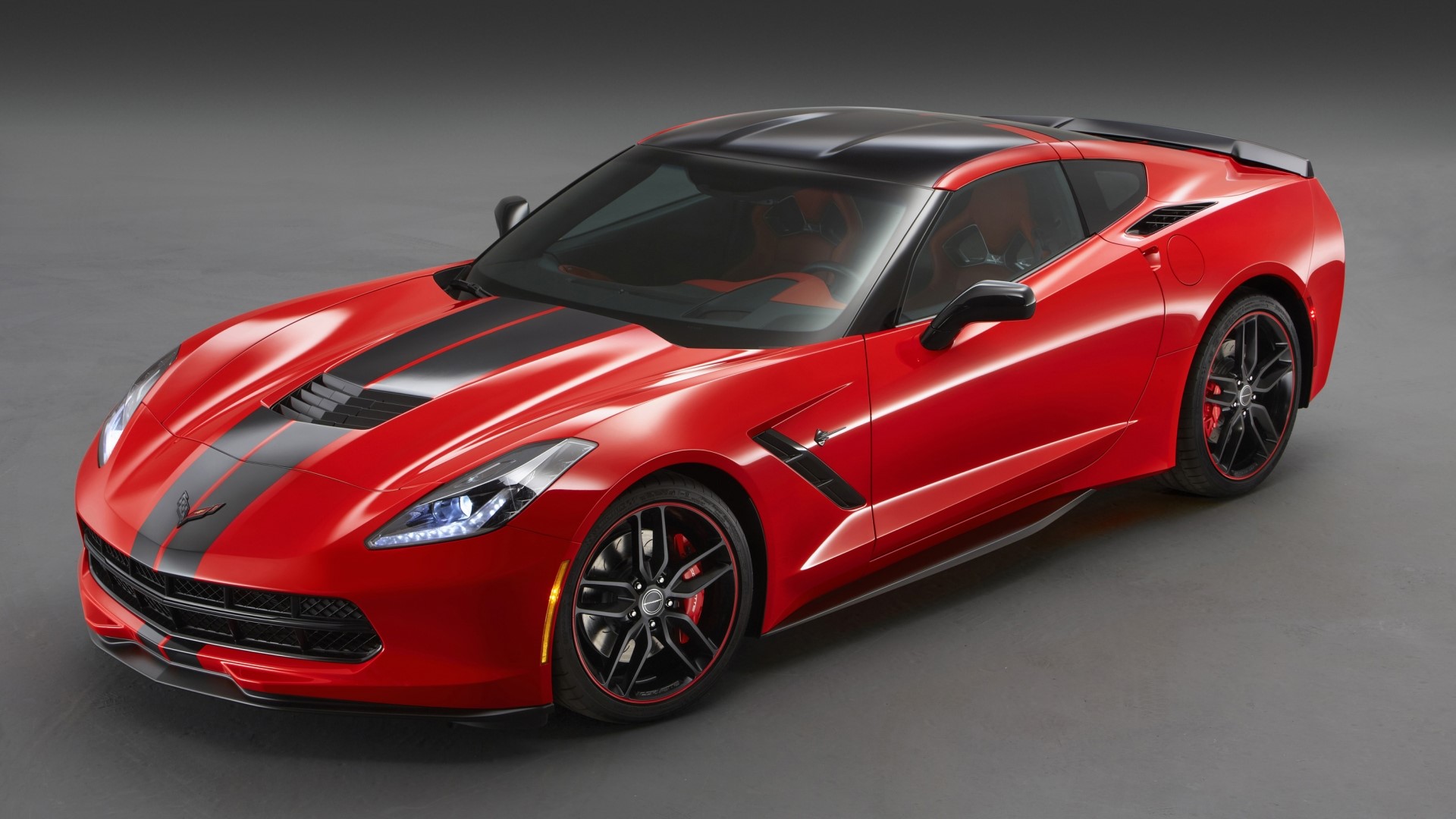 Red Chevrolet Corvette Stingray 2015 Sport Car HD Wallpaper