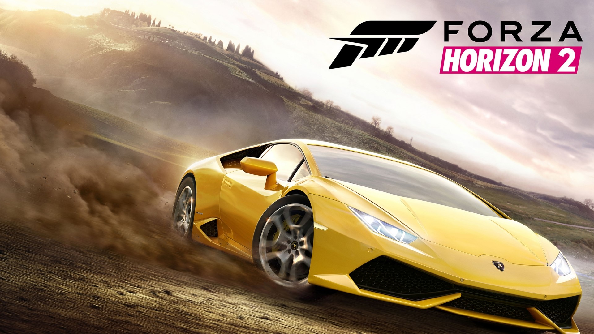 Forza Horizon 2 car driving on dirt road HD Wallpaper