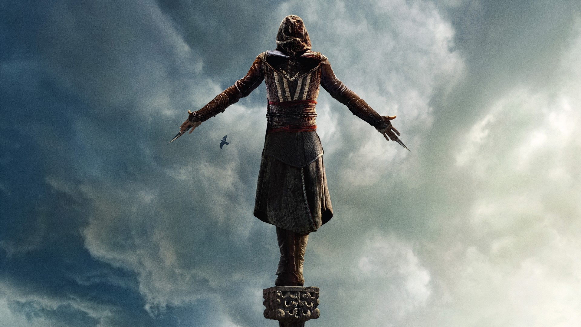 Assassin's Creed 2016 character on a pillar HD Wallpaper