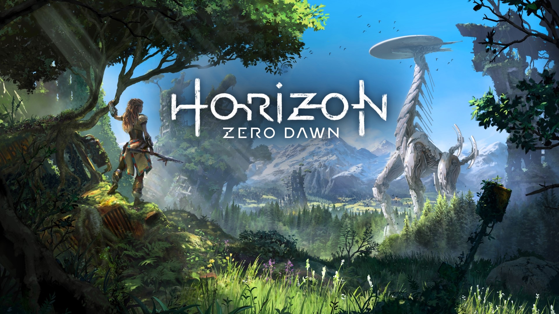 Horizon Zero Dawn game cover art HD Wallpaper