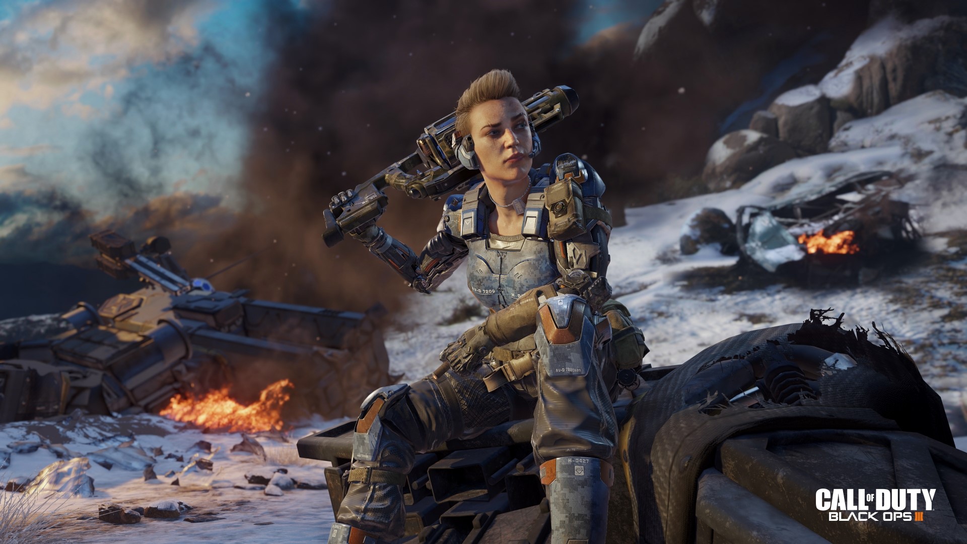 Female soldier from Call of Duty Black Ops 3 HD Wallpaper