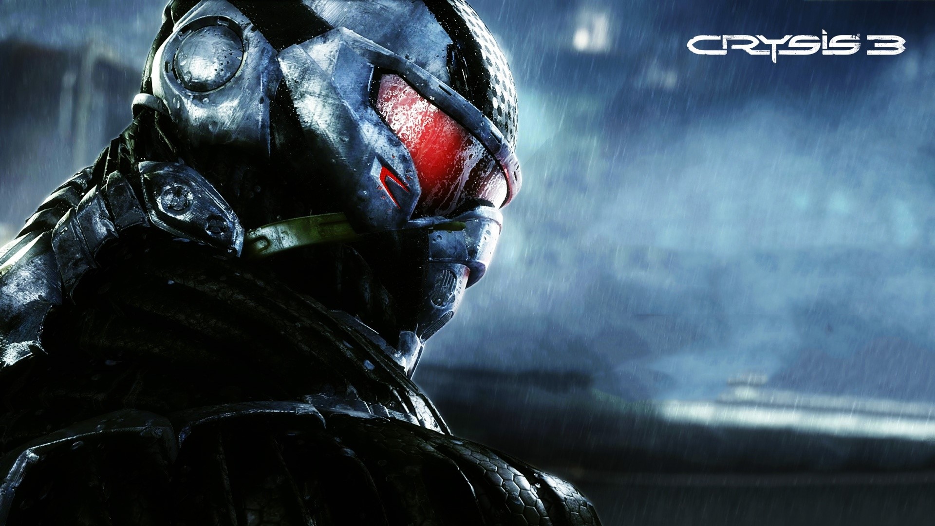 Crysis 3 Nanosuit in the rain HD Wallpaper