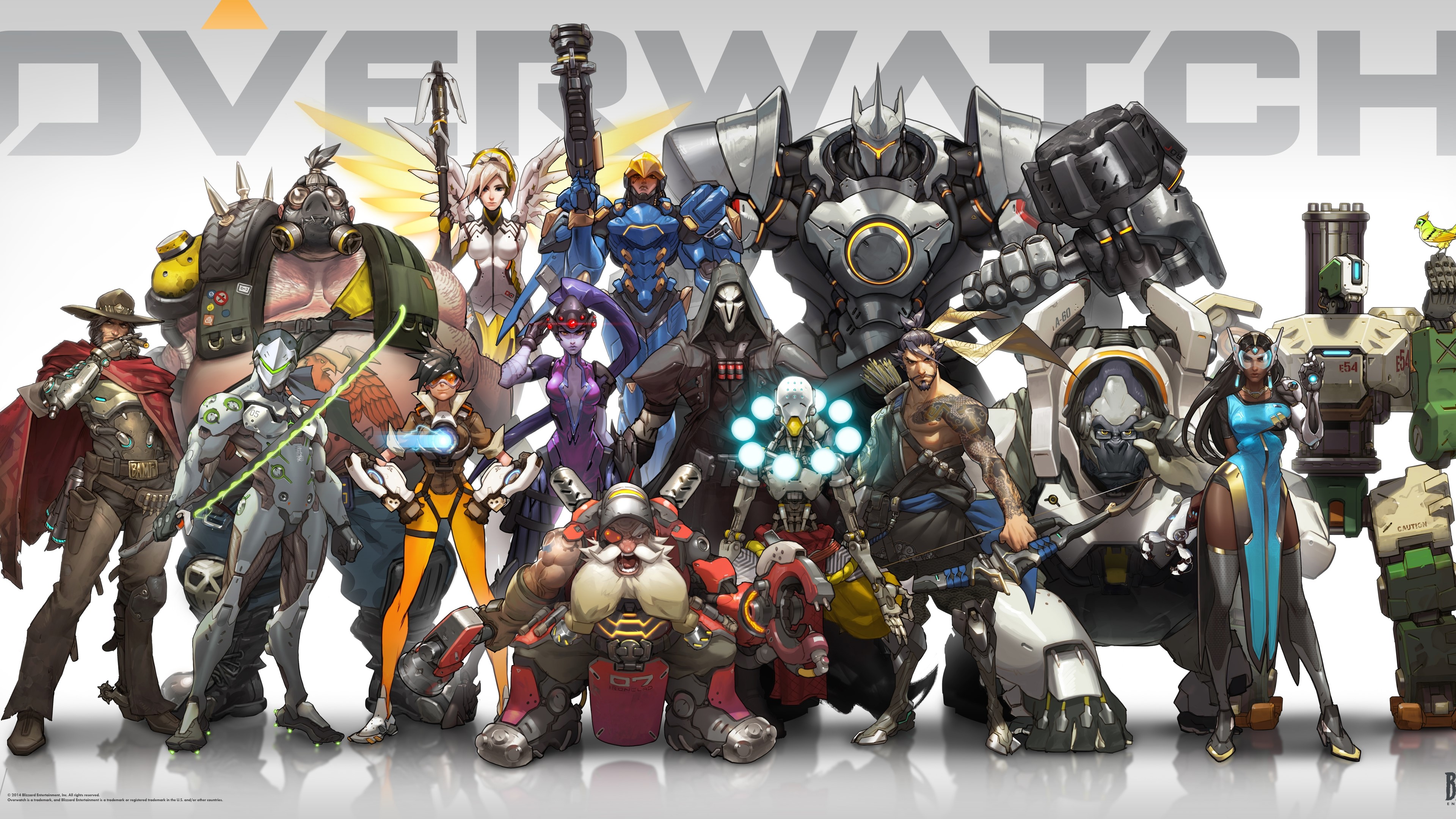 Overwatch characters group portrait HD Wallpaper