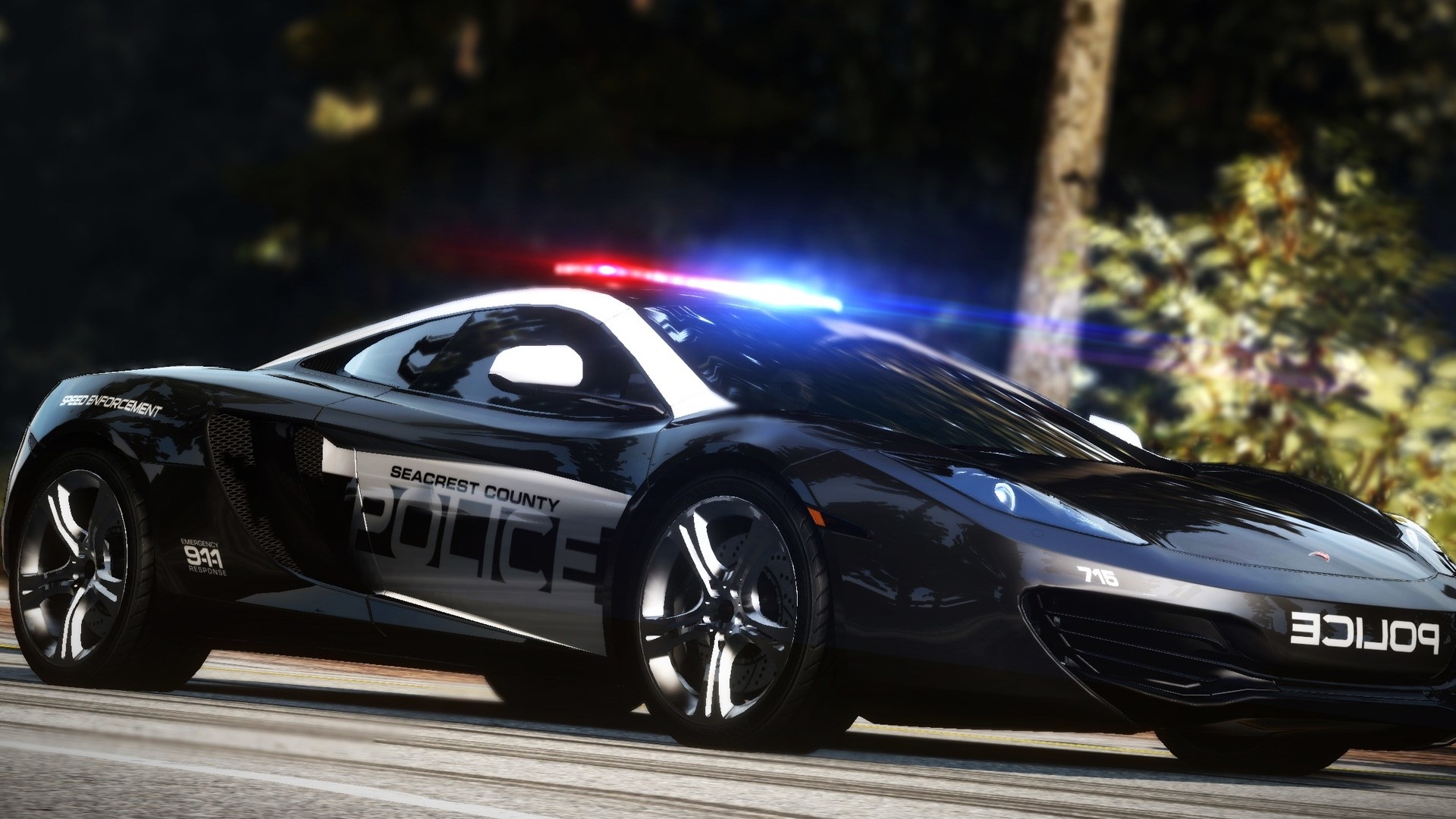 Seacrest County Police Car HD Wallpaper
