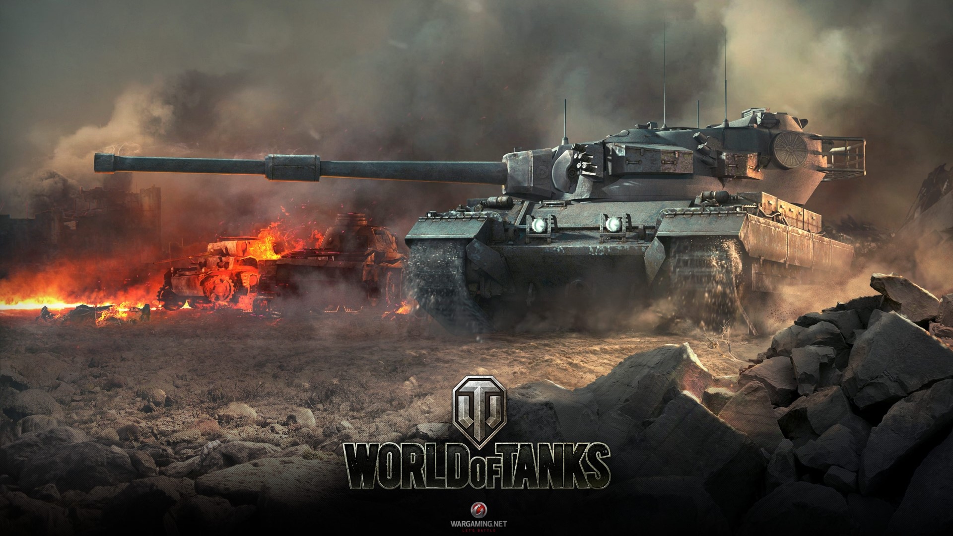 Conqueror Tank from World of Tanks in battle HD Wallpaper