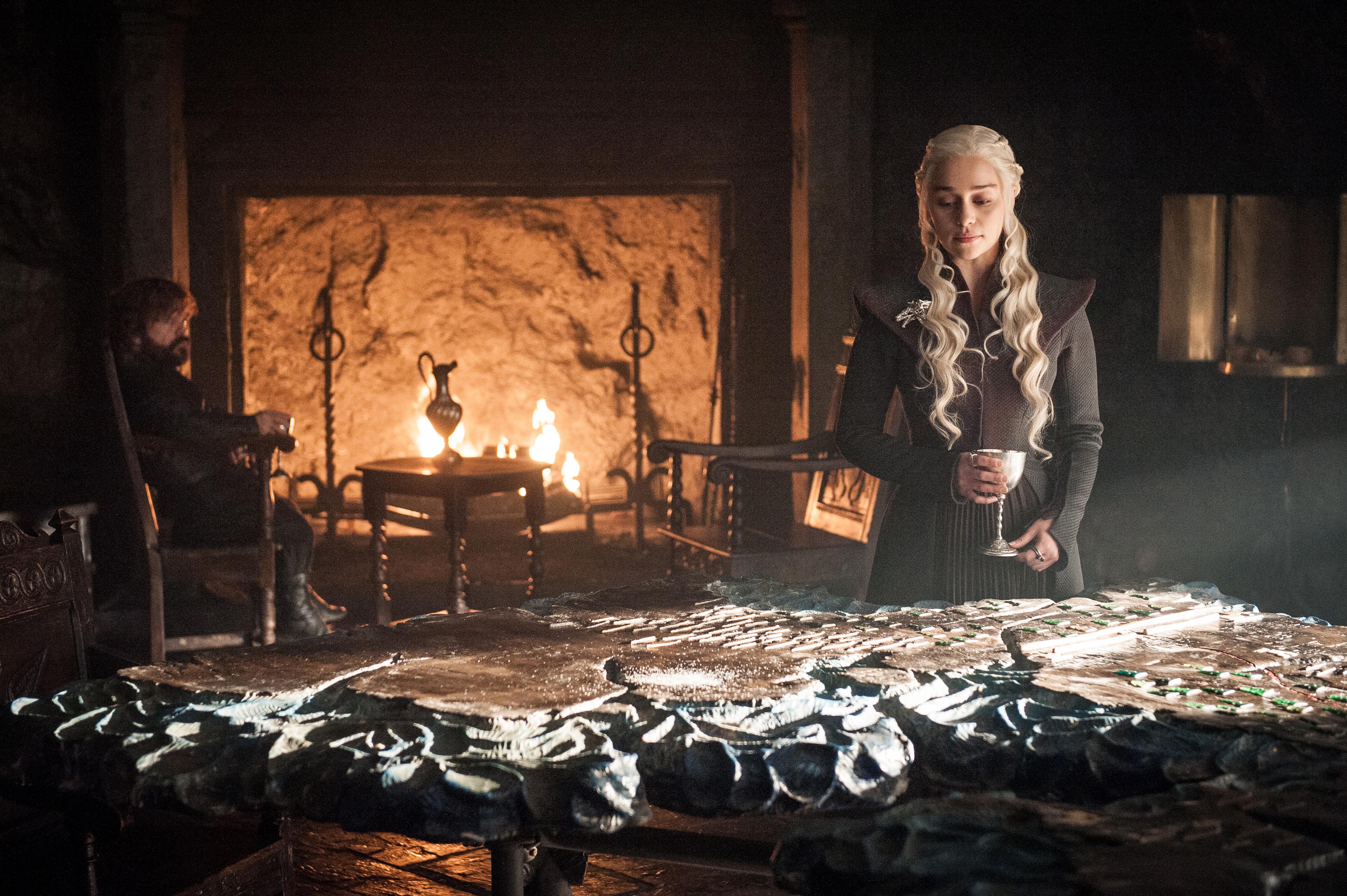 Daenerys Targaryen and Tyrion Lannister from Game of Thrones HD Wallpaper