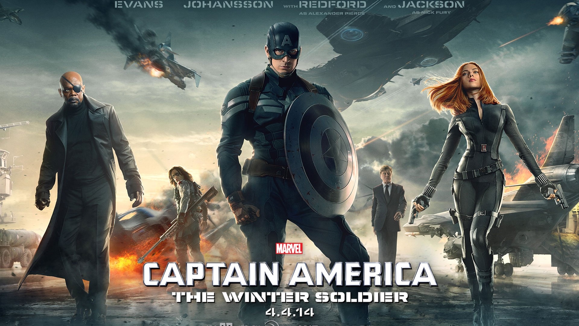 Captain America The Winter Soldier Movie Poster HD Wallpaper