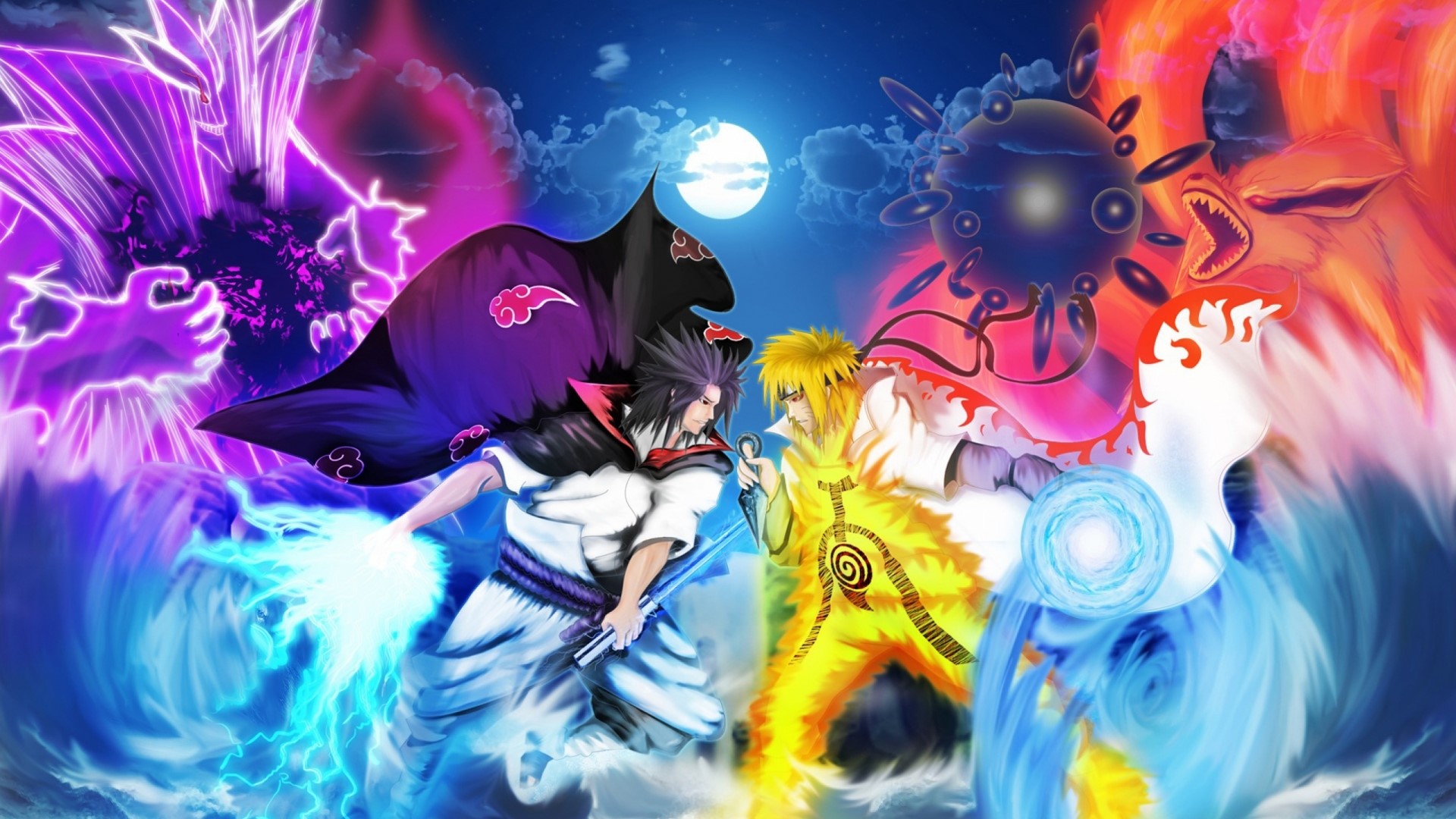 Naruto vs. Sasuke HD Wallpaper