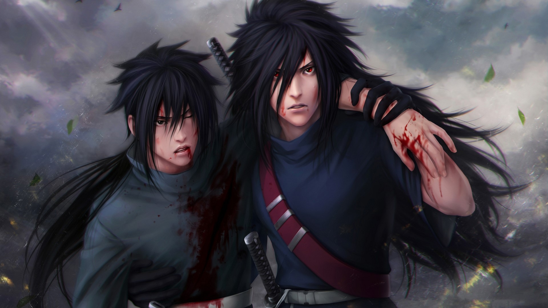 Madara and Izuna Uchiha from Naruto HD Wallpaper